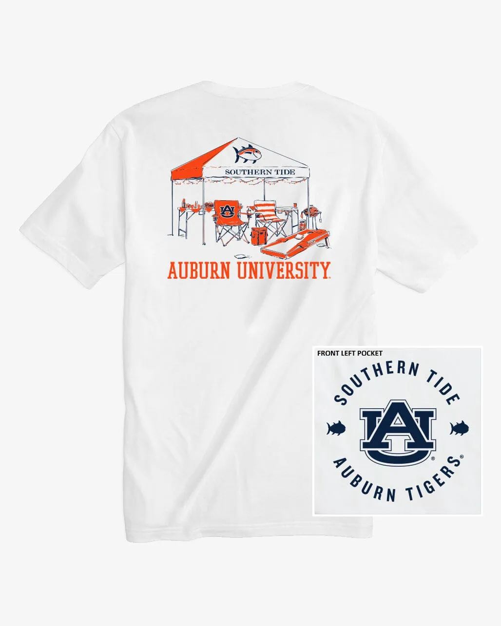 Auburn Tigers Tailgate Time T-Shirt sold by Southern Tide