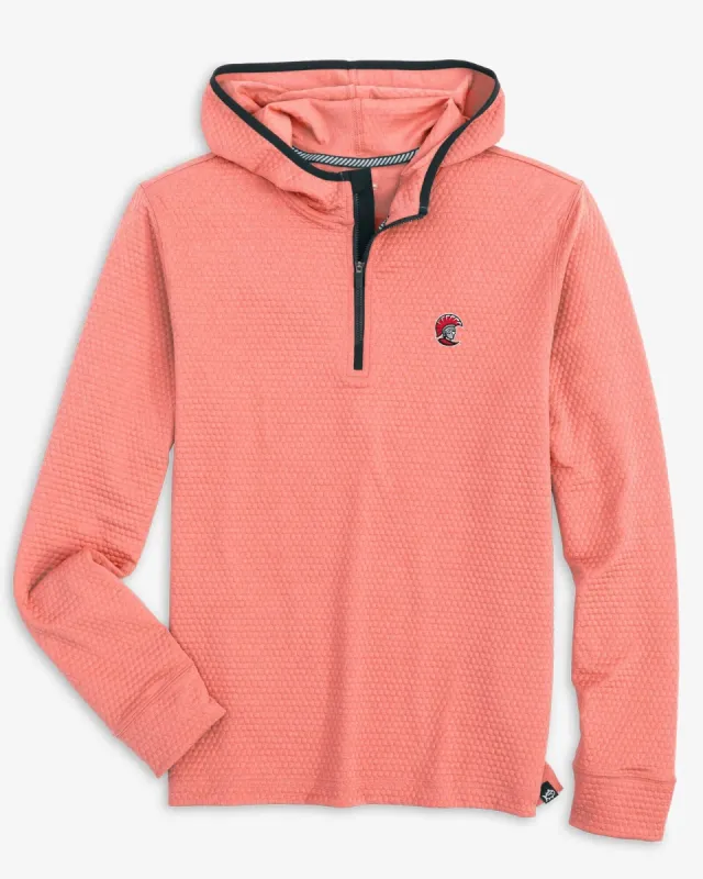 Tampa Spartans Scuttle Heather Quarter Zip Hoodie sold by Southern Tide