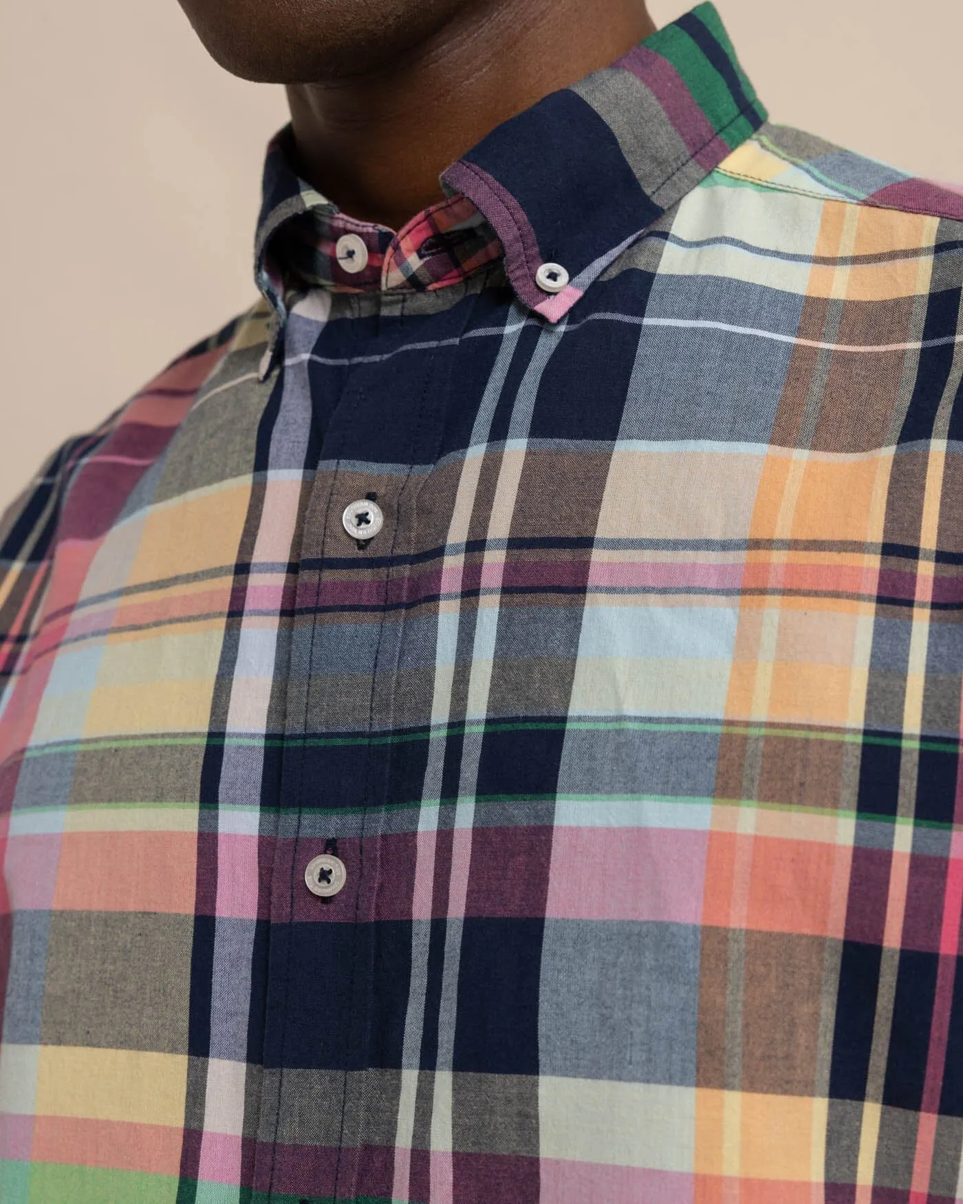 Harkers Island Madras Plaid Long Sleeve Sport Shirt sold by Southern Tide product image thumbnail 2
