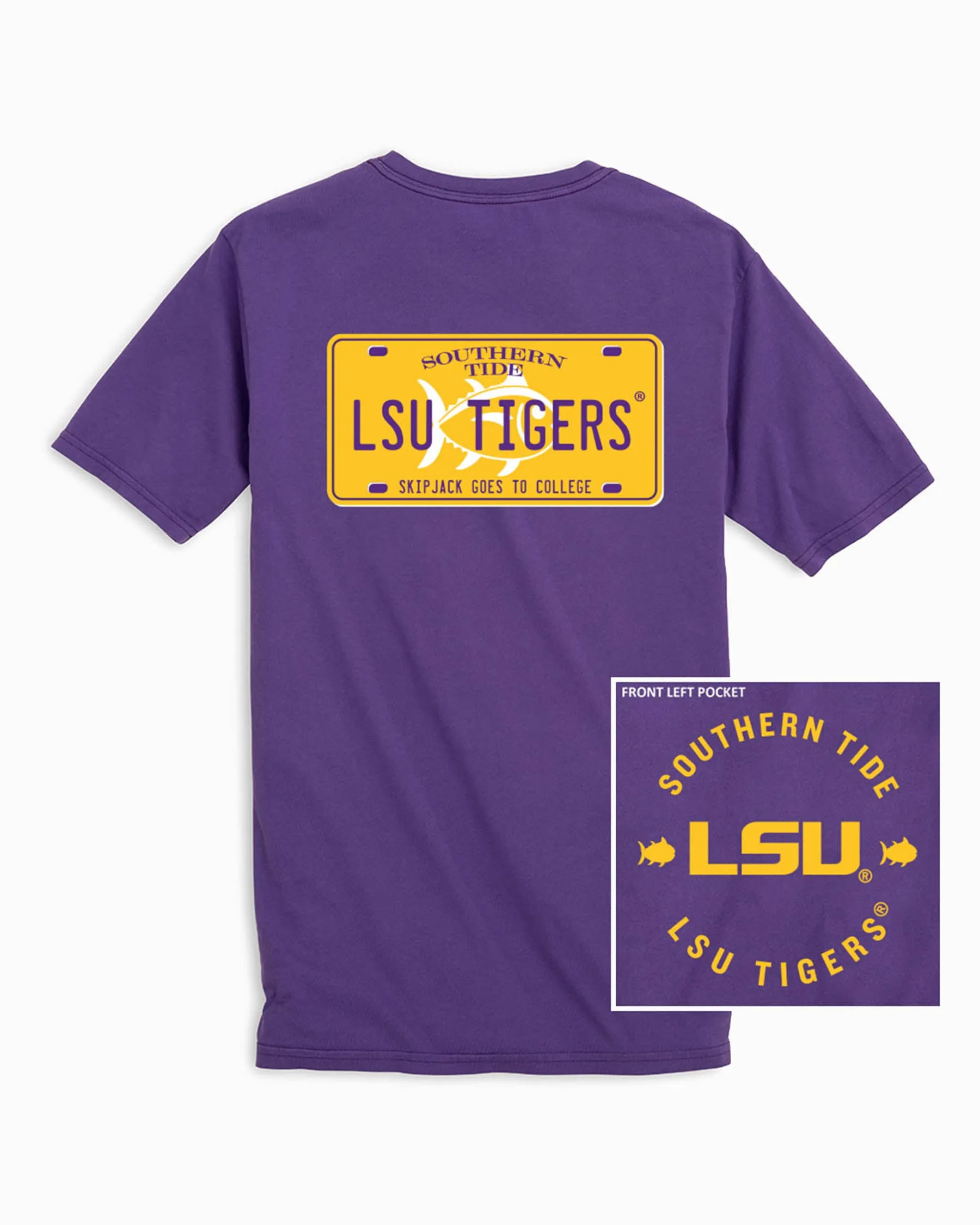 LSU Tigers License Plate T-Shirt sold by Southern Tide