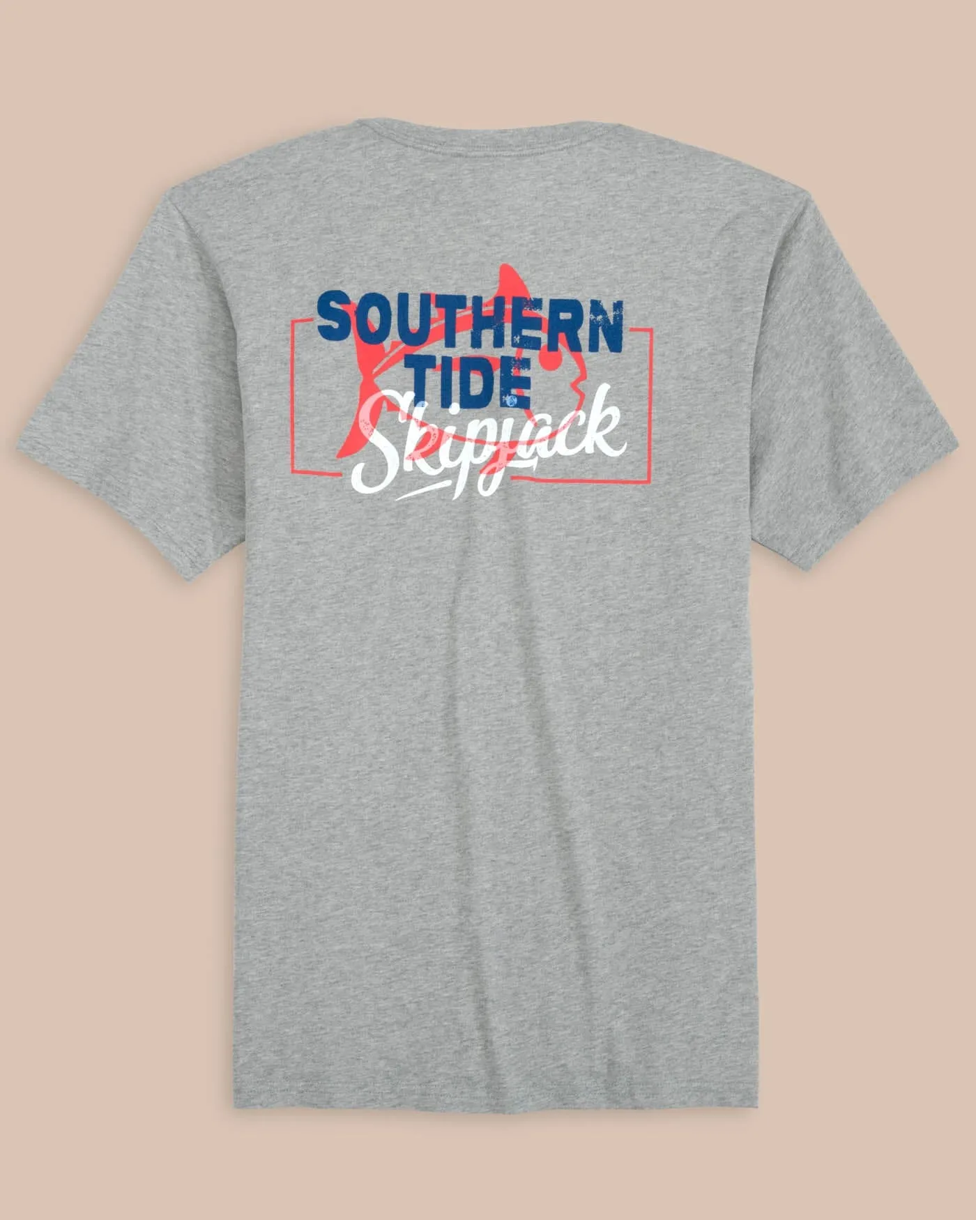 Boxy Skipjack Heather Short Sleeve T-Shirt sold by Southern Tide
