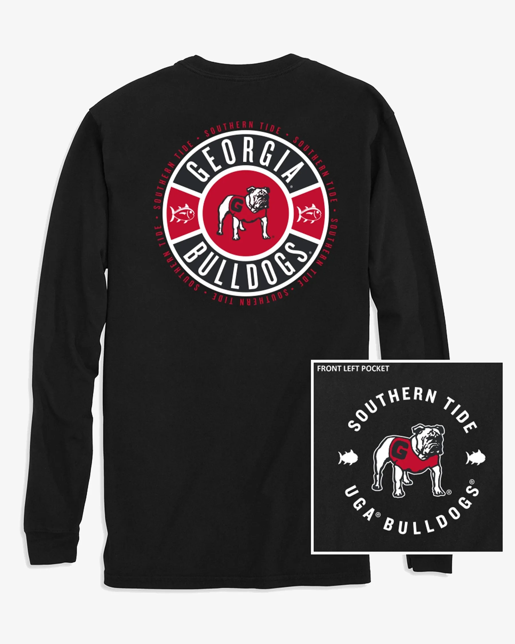 Georgia Bulldogs Ring Badge T-Shirt sold by Southern Tide