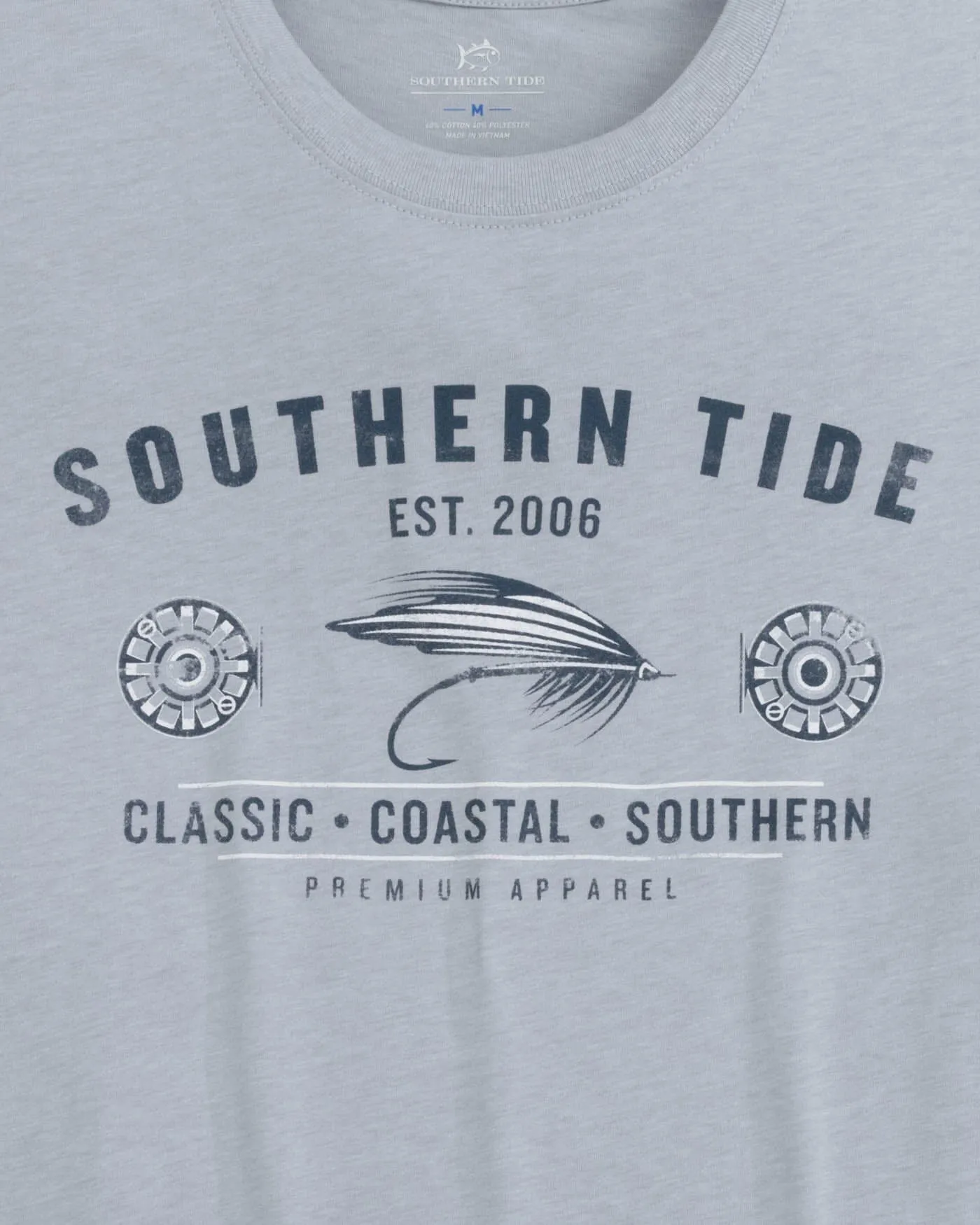 Heather Reel Fly Premium Apparel Short Sleeve T-Shirt sold by Southern Tide product image thumbnail 3