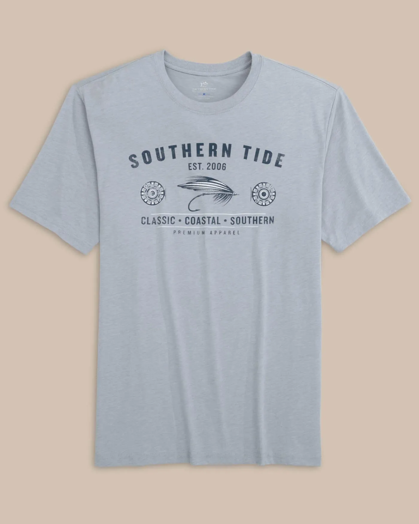 Heather Reel Fly Premium Apparel Short Sleeve T-Shirt sold by Southern Tide