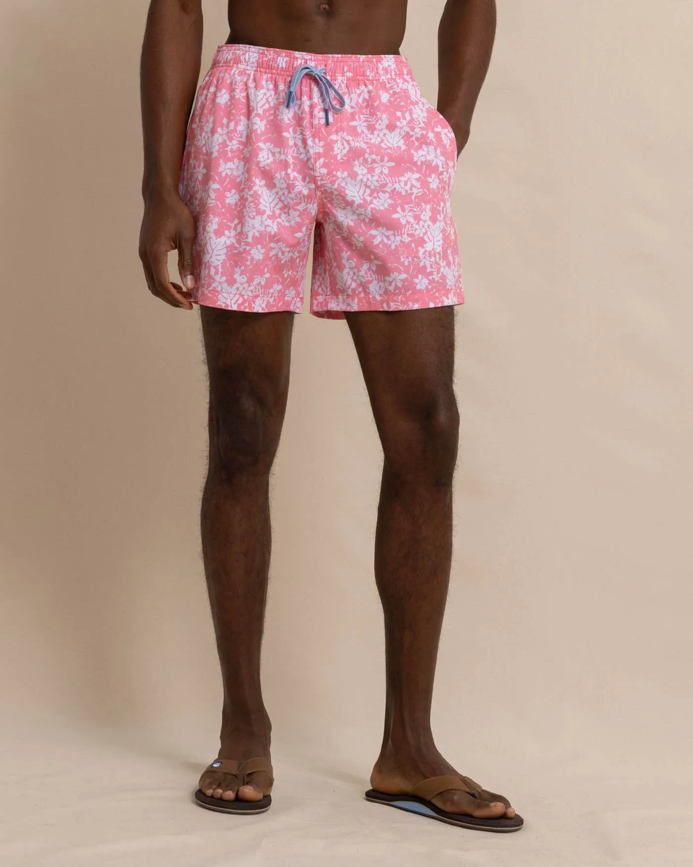 Island Blooms Swim Trunk sold by Southern Tide
