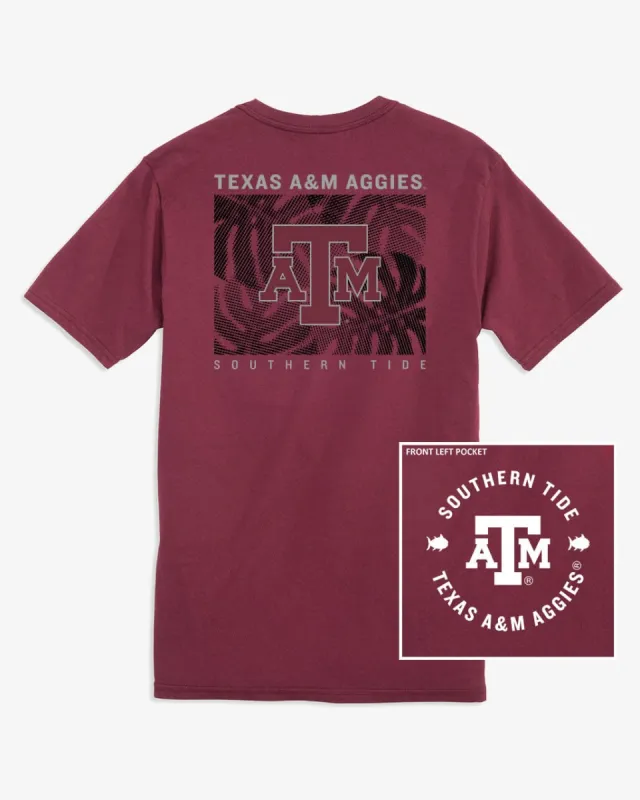 Texas A&M Aggies Halftone Monstera T-Shirt sold by Southern Tide