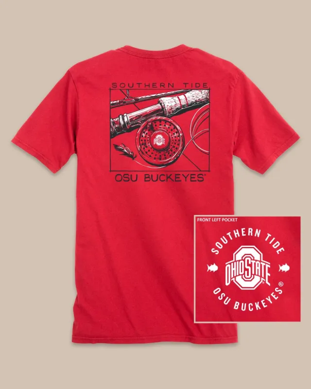 Ohio State Buckeyes Gameday Fly Reel T-Shirt sold by Southern Tide
