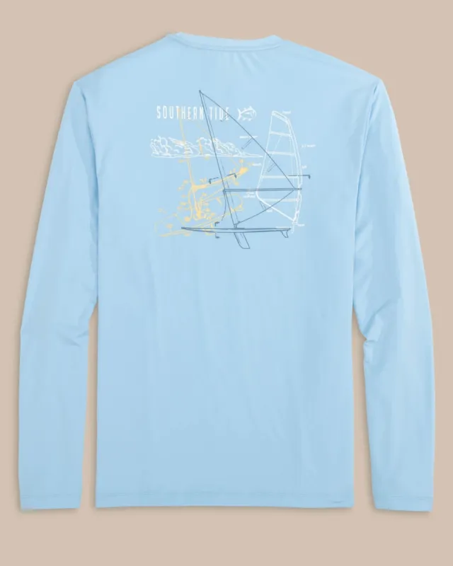 Windsurfer Long Sleeve Performance T-Shirt sold by Southern Tide