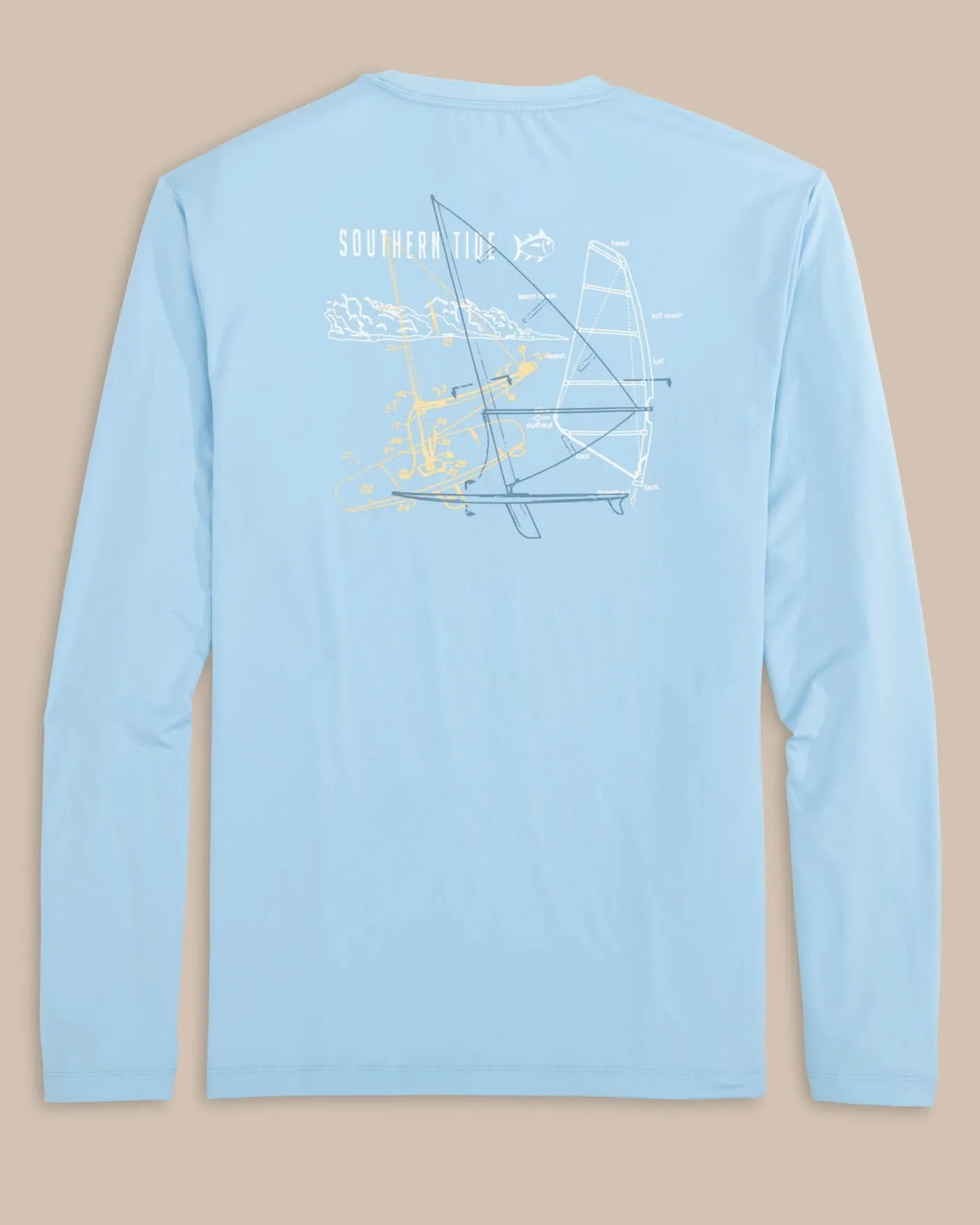 Windsurfer Long Sleeve Performance T-Shirt sold by Southern Tide