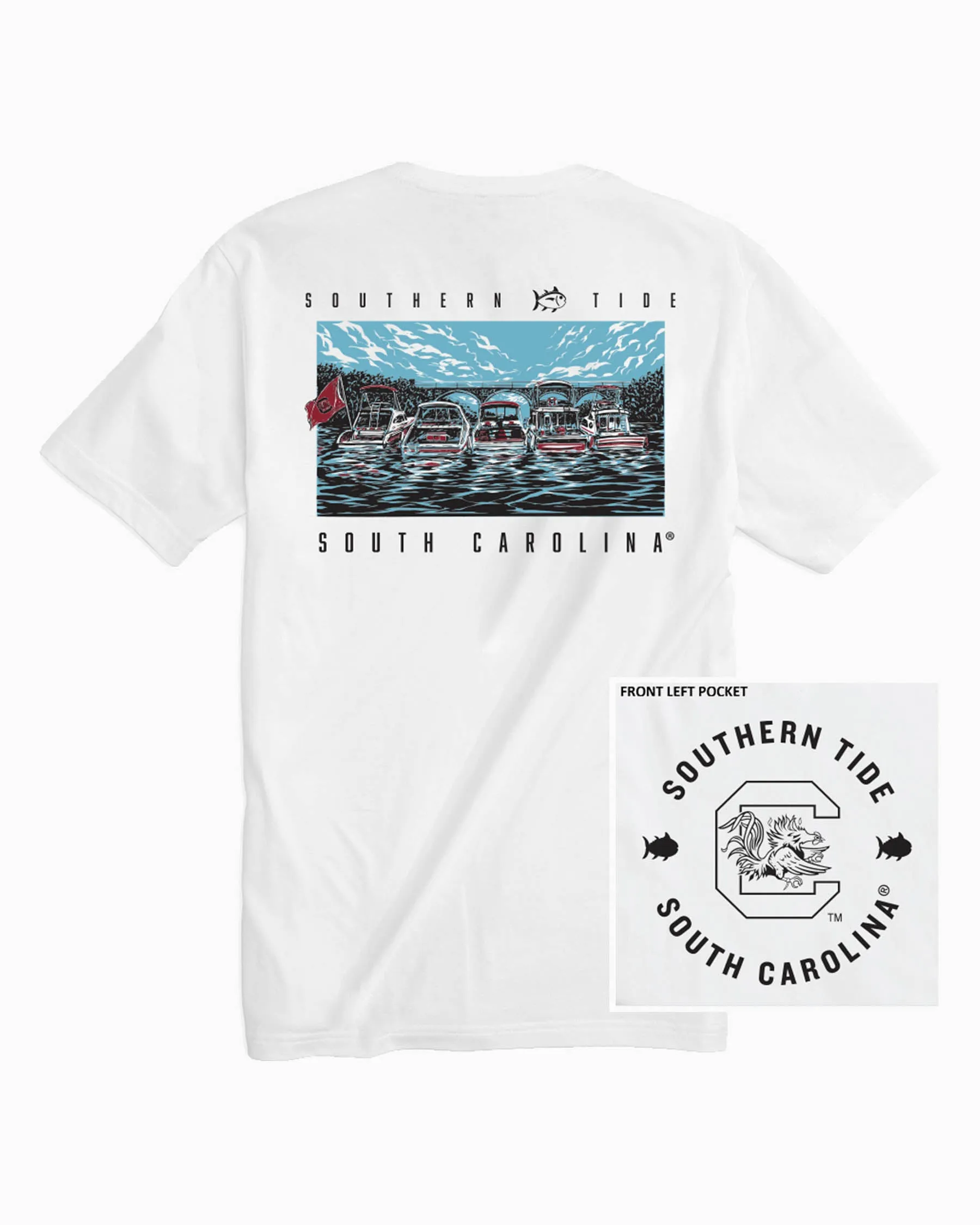 USC Gamecocks Tailgate Cove T-Shirt sold by Southern Tide