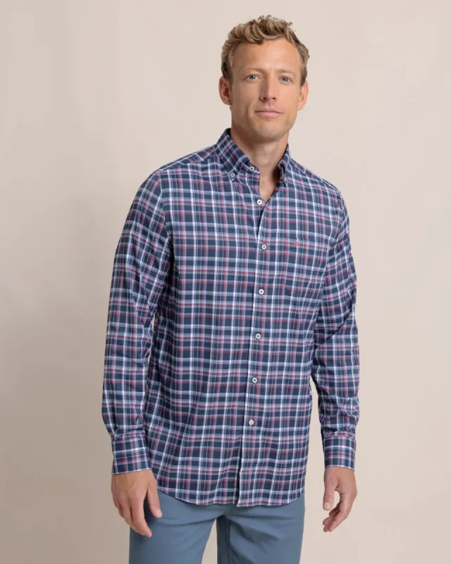Bellinger Intercoastal Plaid Long Sleeve Sport Shirt sold by Southern Tide