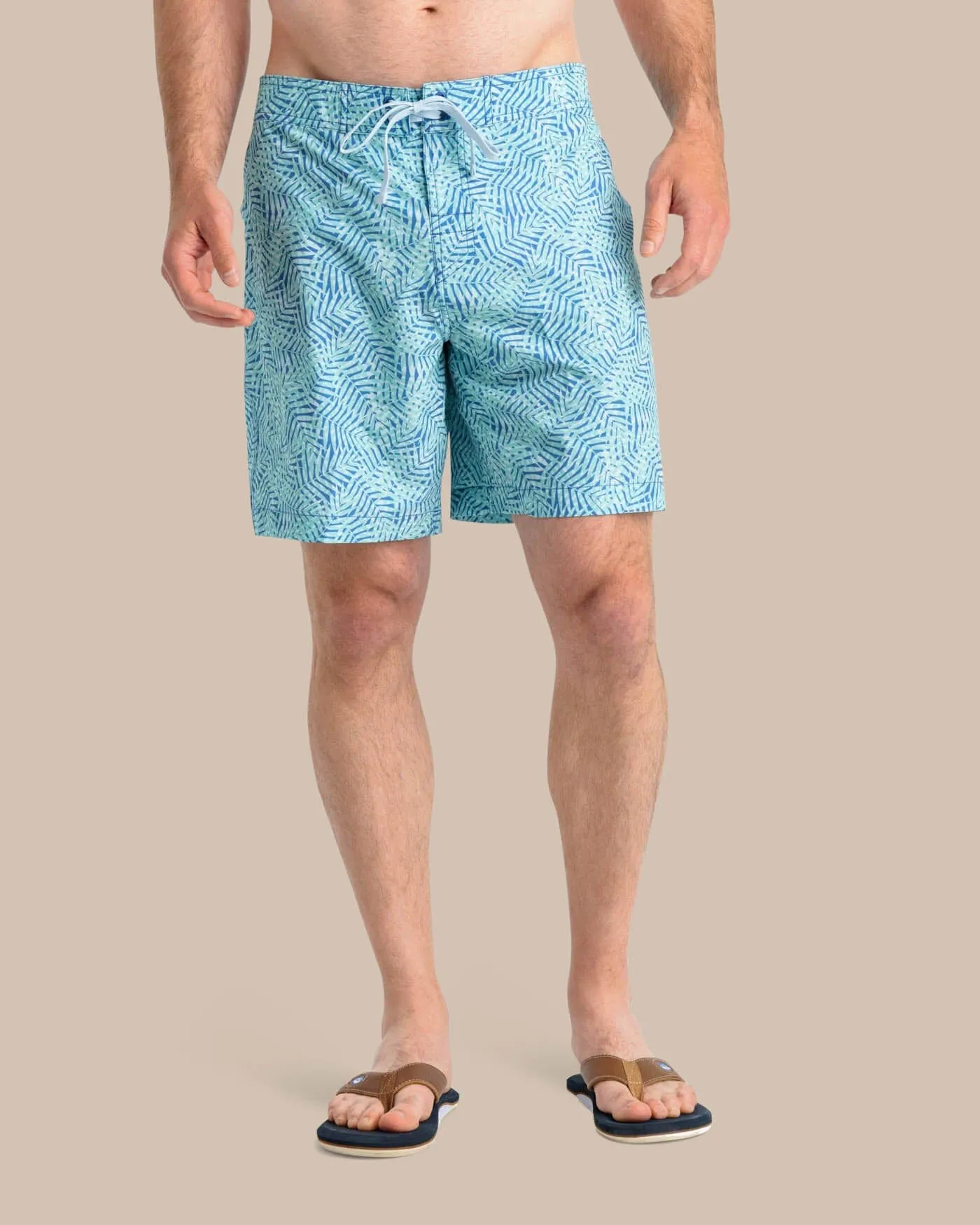 Vibin' Palm Printed Swim Short sold by Southern Tide