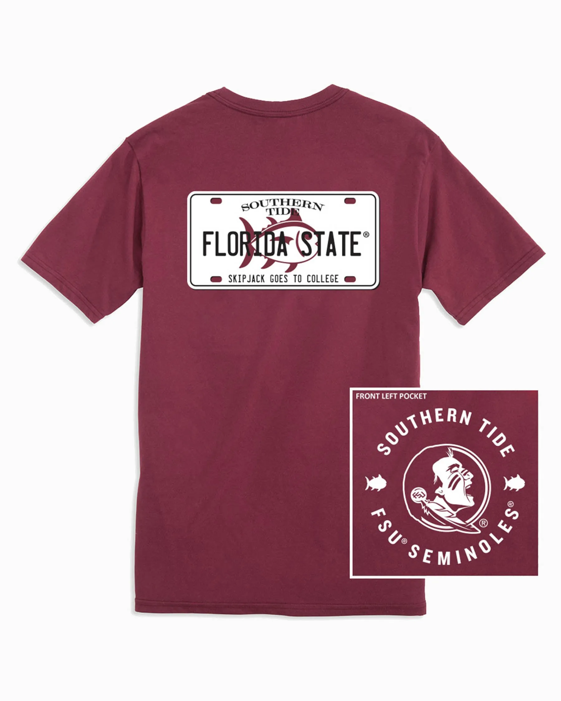 FSU Seminoles License Plate T-Shirt sold by Southern Tide