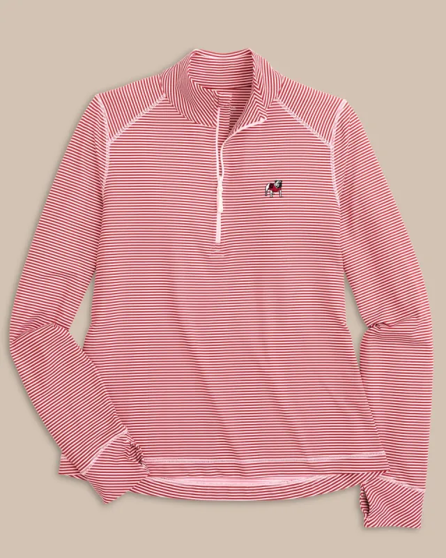 Georgia Bulldogs Runaround Quarter Zip Pull Over sold by Southern Tide