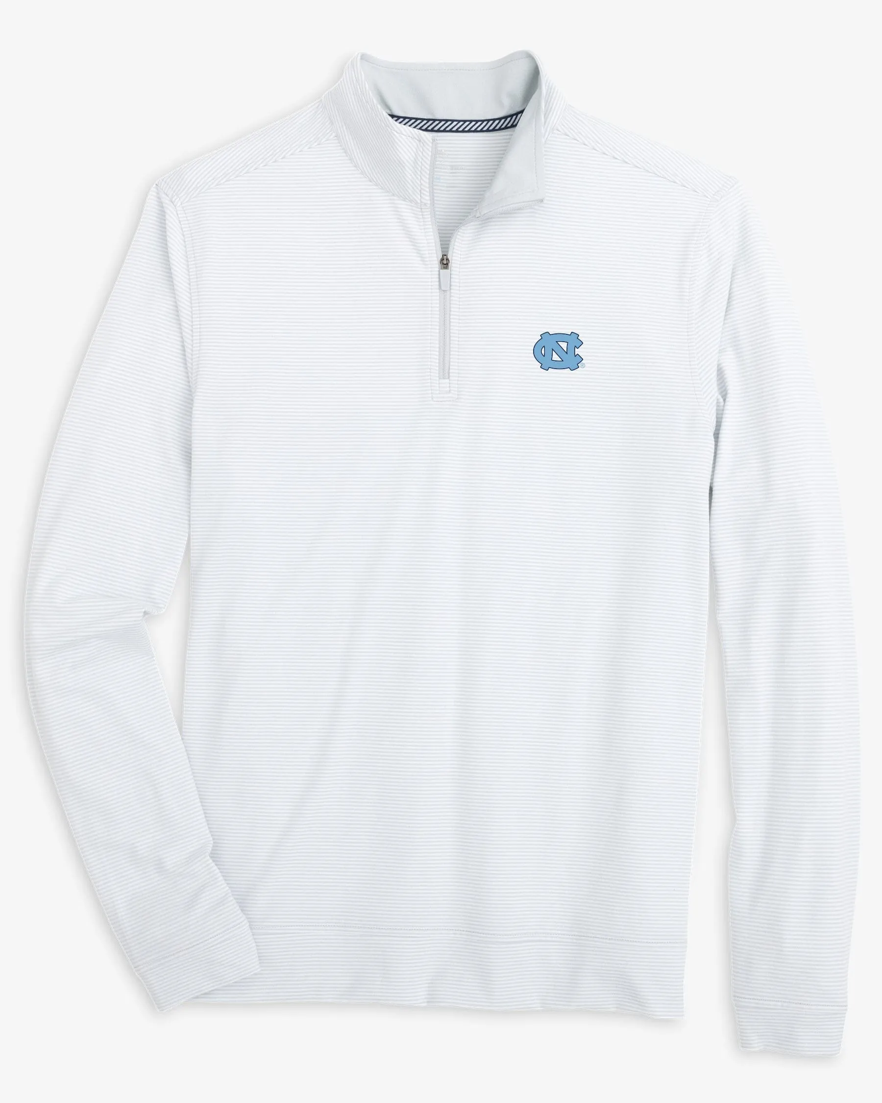 UNC Tar Heels Cruiser Micro-Stripe Heather Quarter Zip sold by Southern Tide product image thumbnail 2