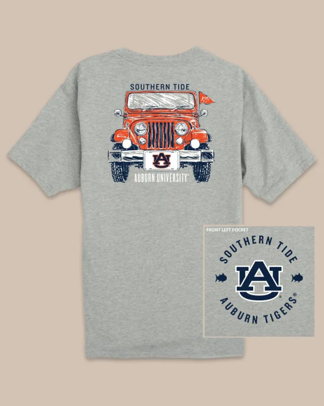 Auburn Tigers Heather Front Plate T-Shirt sold by Southern Tide