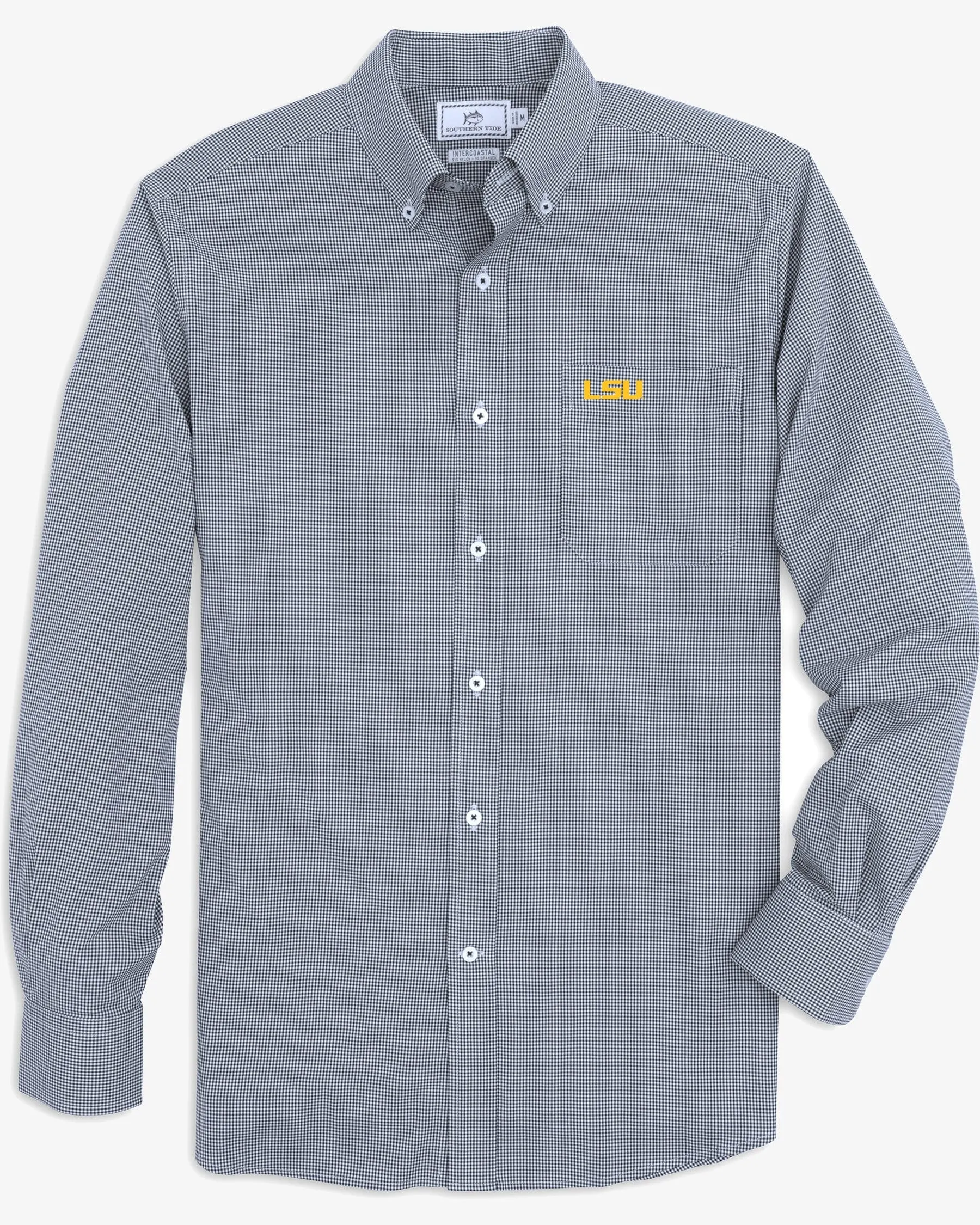 LSU Tigers Gingham Button Down Shirt sold by Southern Tide product image thumbnail 2