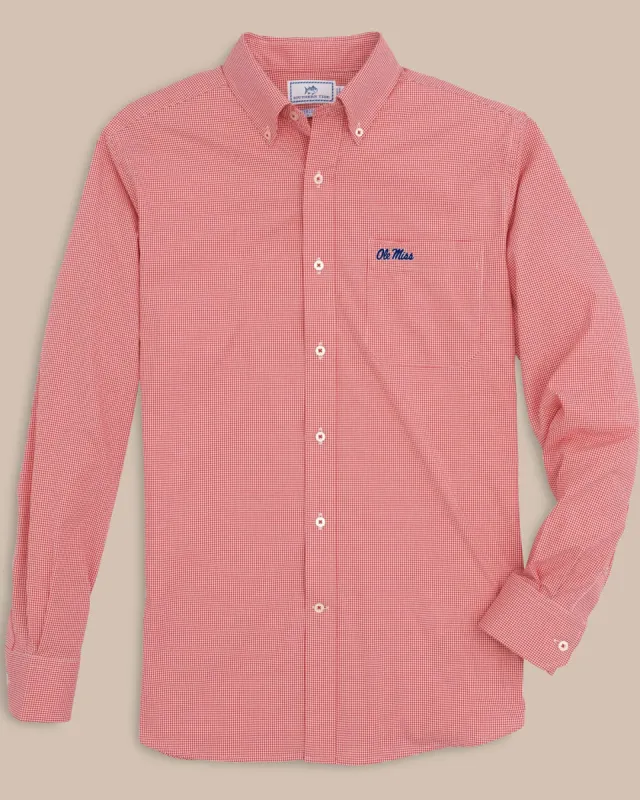 Ole Miss Rebels Gingham Button Down Shirt sold by Southern Tide