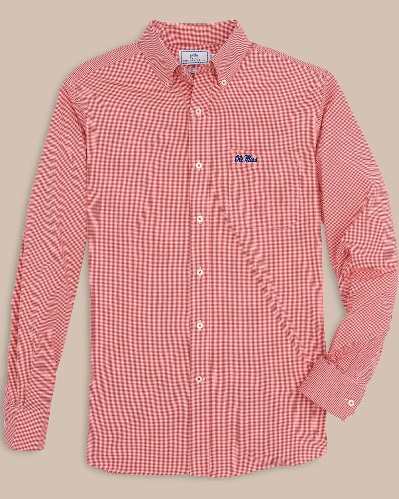 Ole Miss Rebels Gingham Button Down Shirt sold by Southern Tide