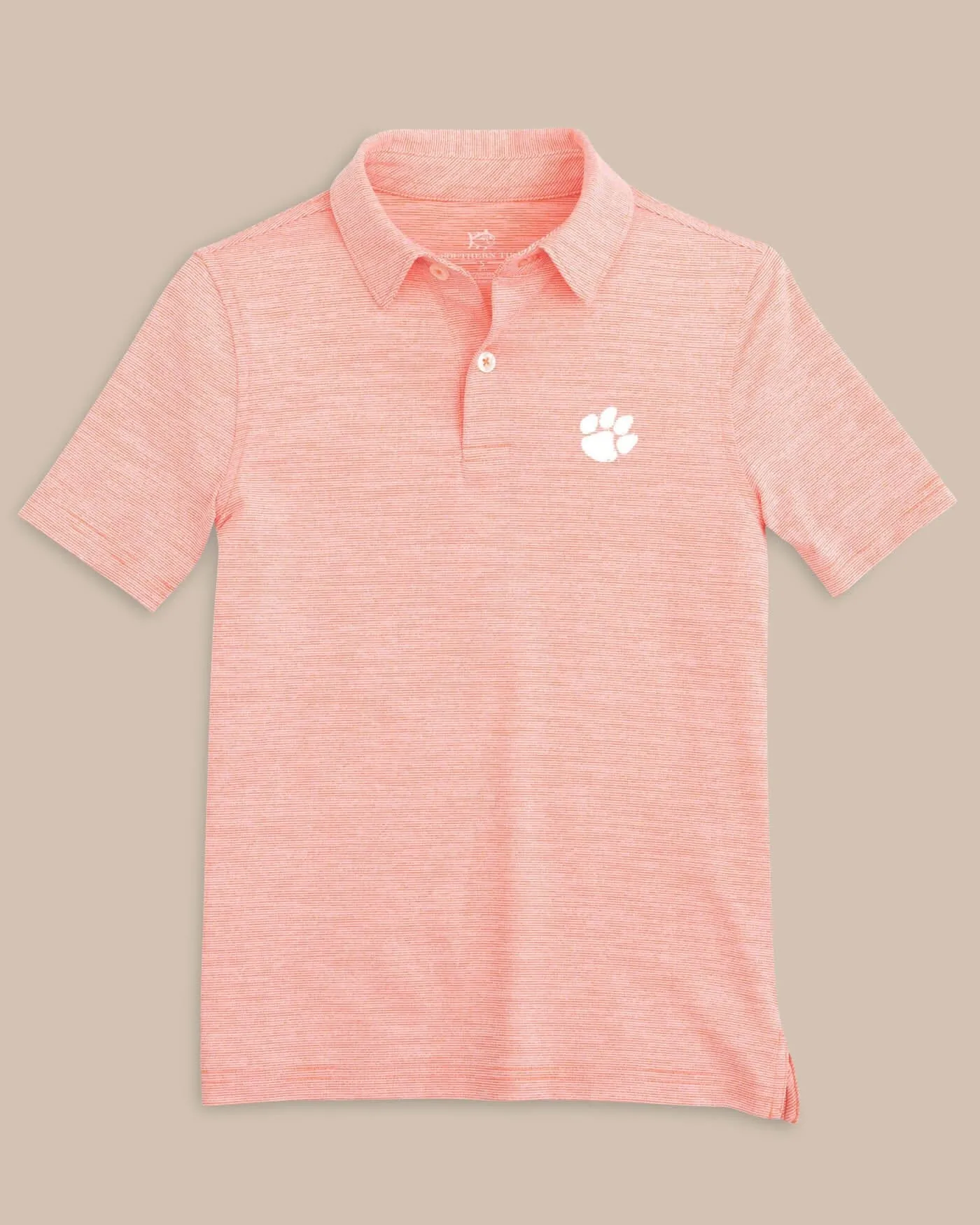 Clemson Tigers Boys Driver Spacedye Polo Shirt sold by Southern Tide