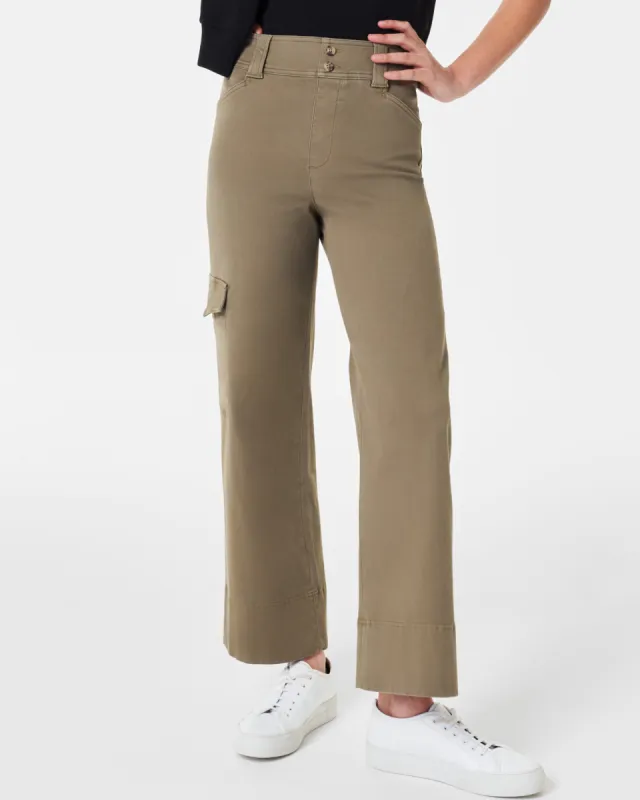 Stretch Twill Cropped Cargo Pant sold by SPANX
