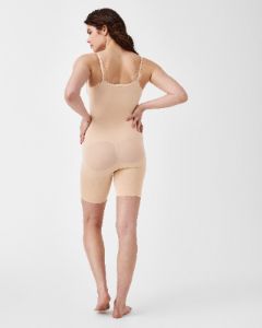 Power Sculpting Open-Bust Mid-Thigh Bodysuit sold by SPANX