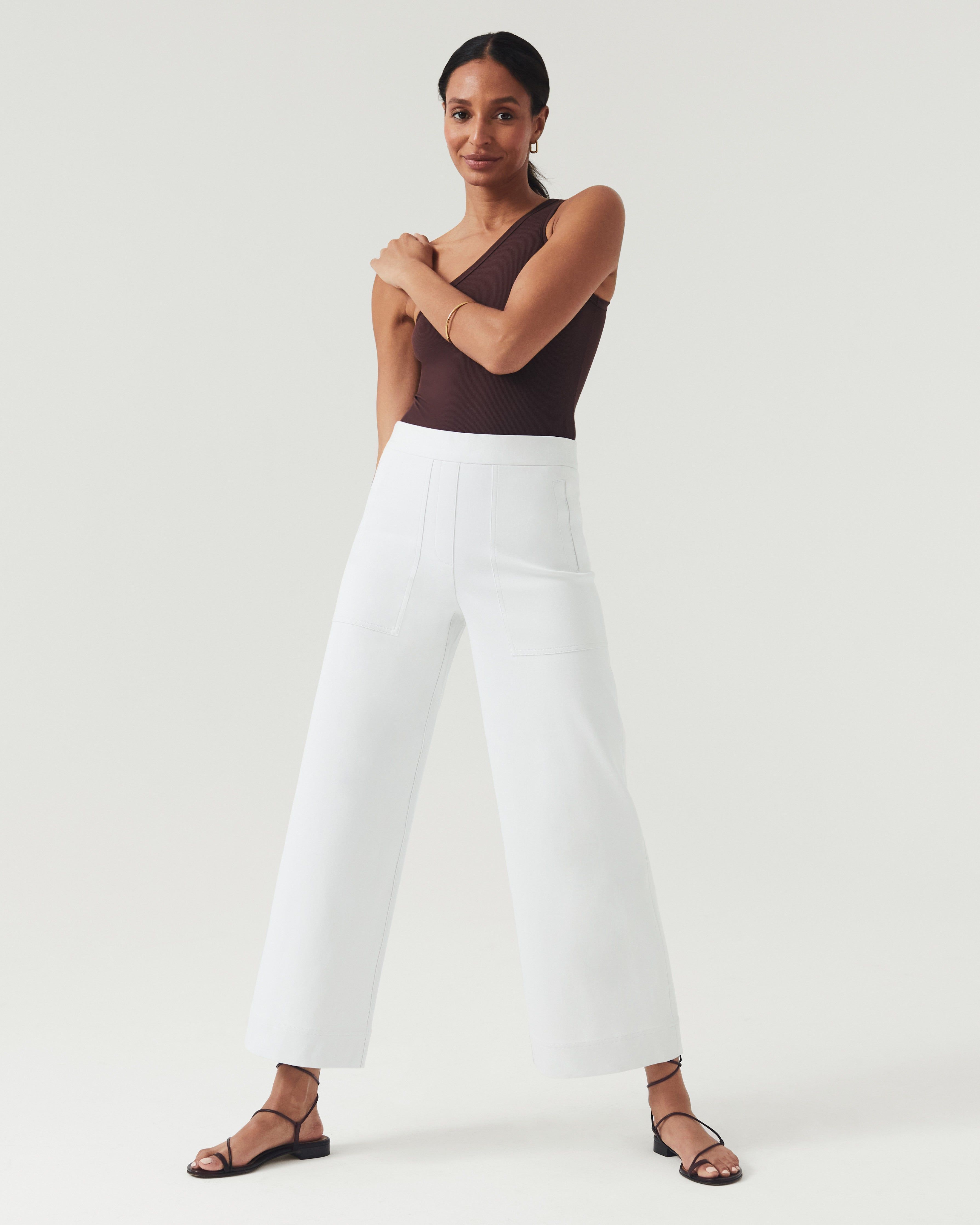 On-the-Go Wide Leg Pant with Ultimate Opacity Technology sold by SPANX