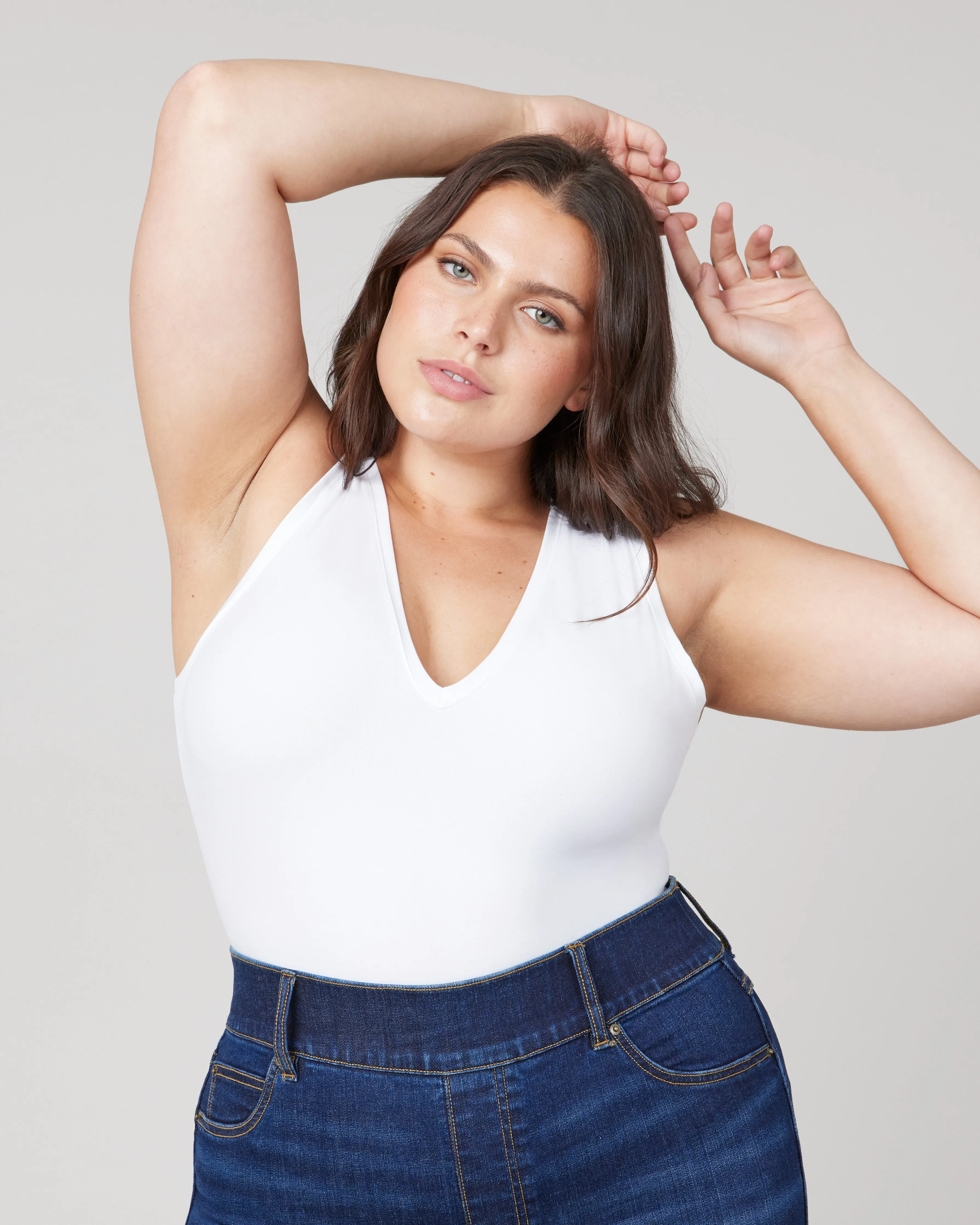 Suit Yourself V-Neck Tank Bodysuit sold by SPANX product image thumbnail 2