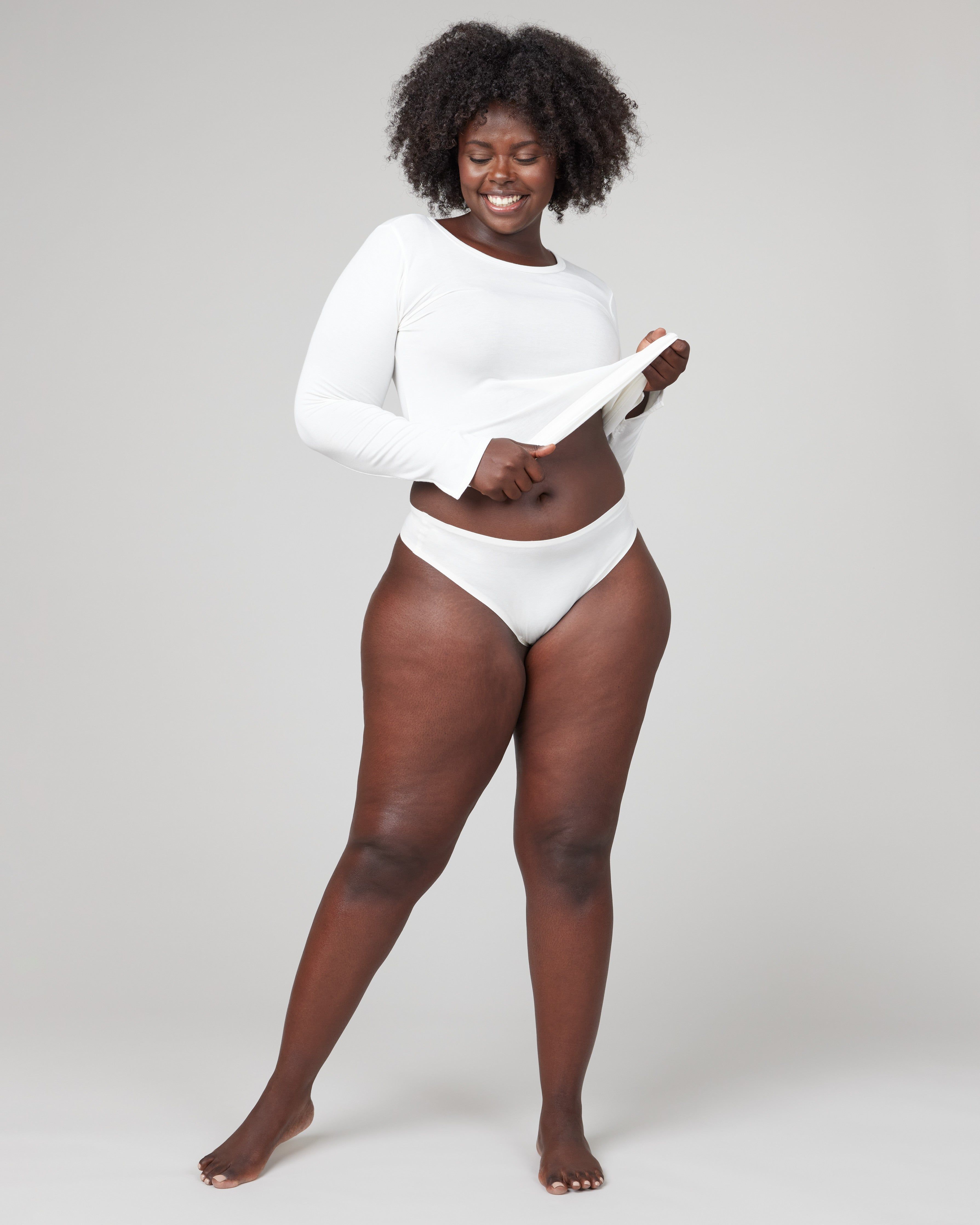 Ahhh-llelujah® Pima Cotton ‘Fit to You’ Thong sold by SPANX product image thumbnail 5