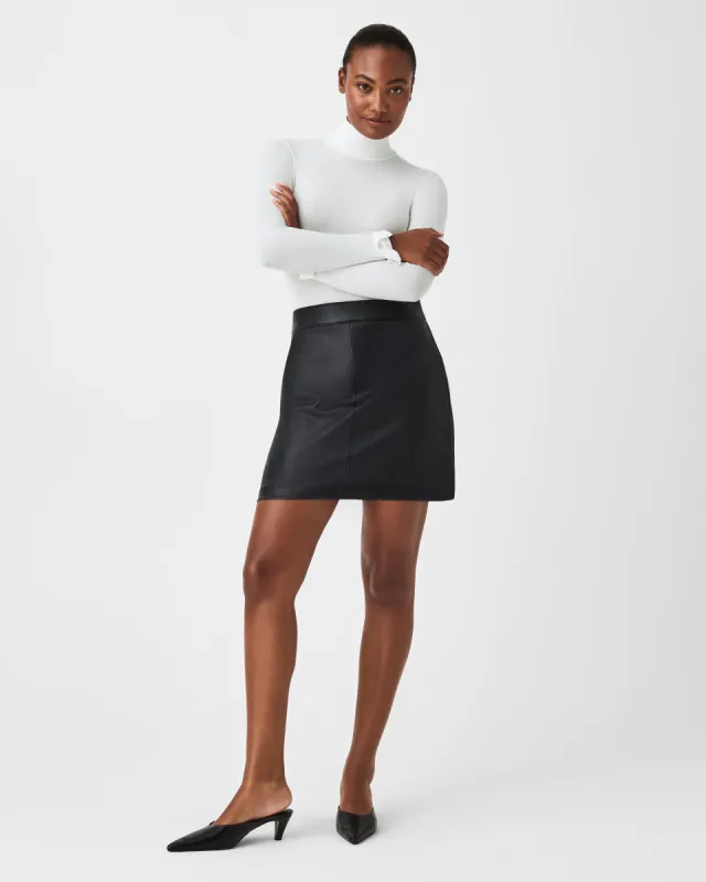 Leather-Like Mini Skirt, 16.5" sold by SPANX