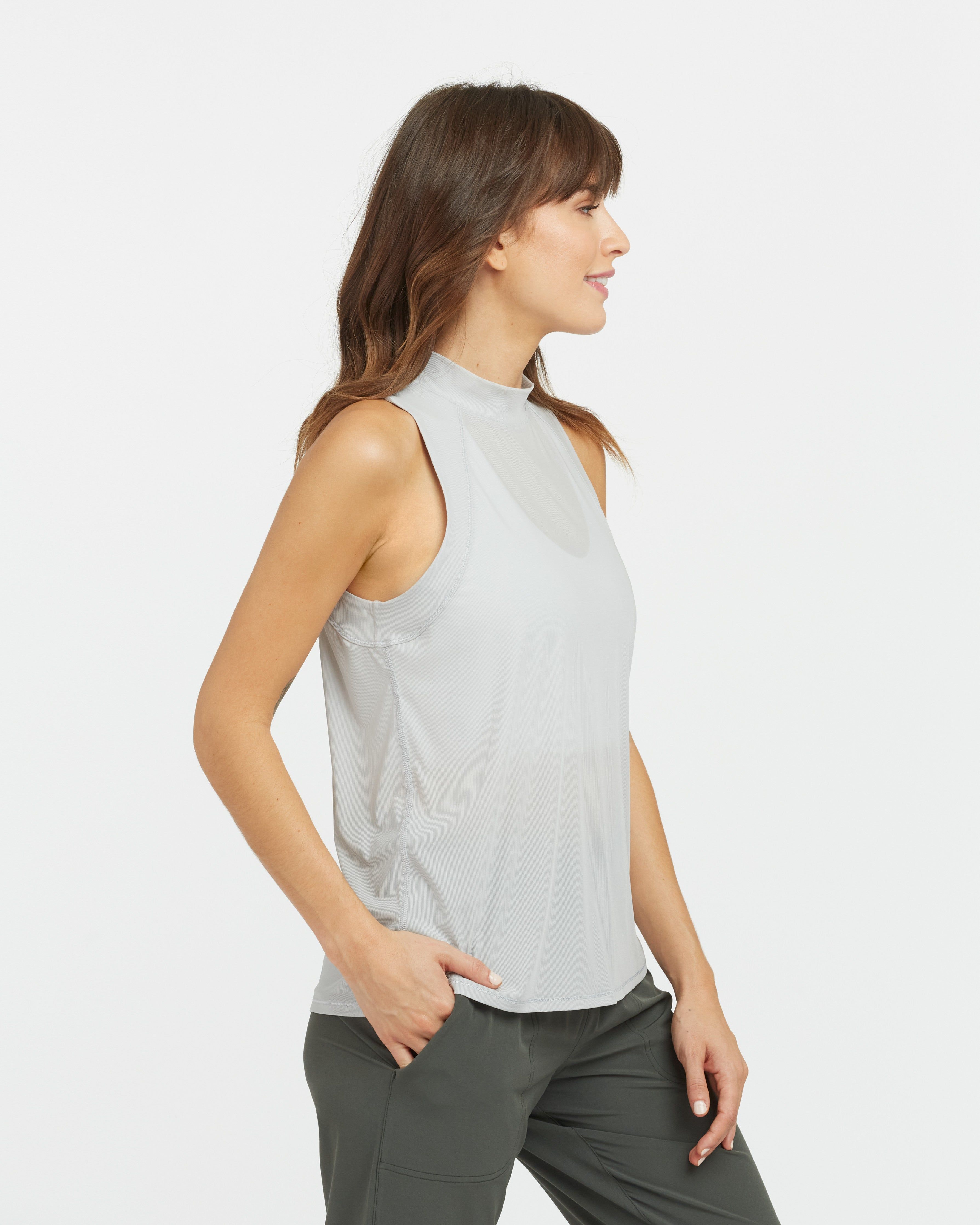 Go Lightly Ribbed Mock Neck Tank sold by SPANX product image thumbnail 3