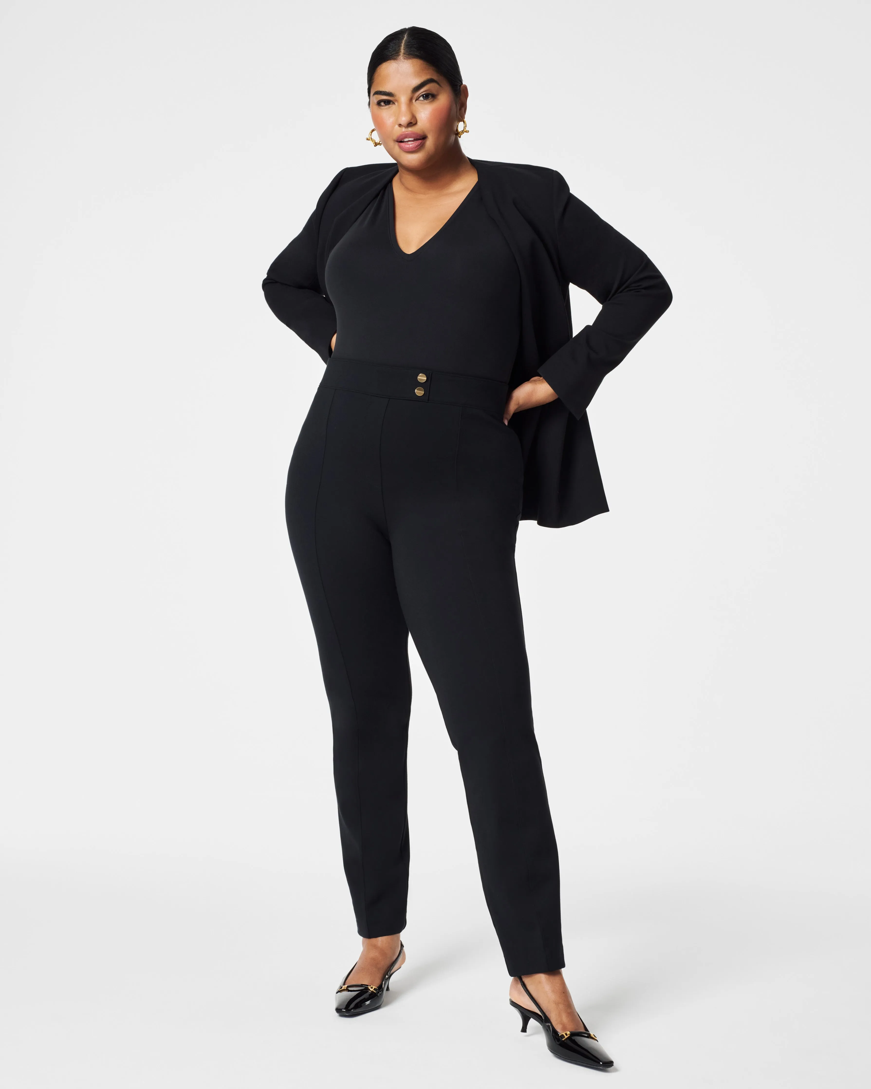 The Perfect Pant, Button Tapered Ankle sold by SPANX product image thumbnail 2
