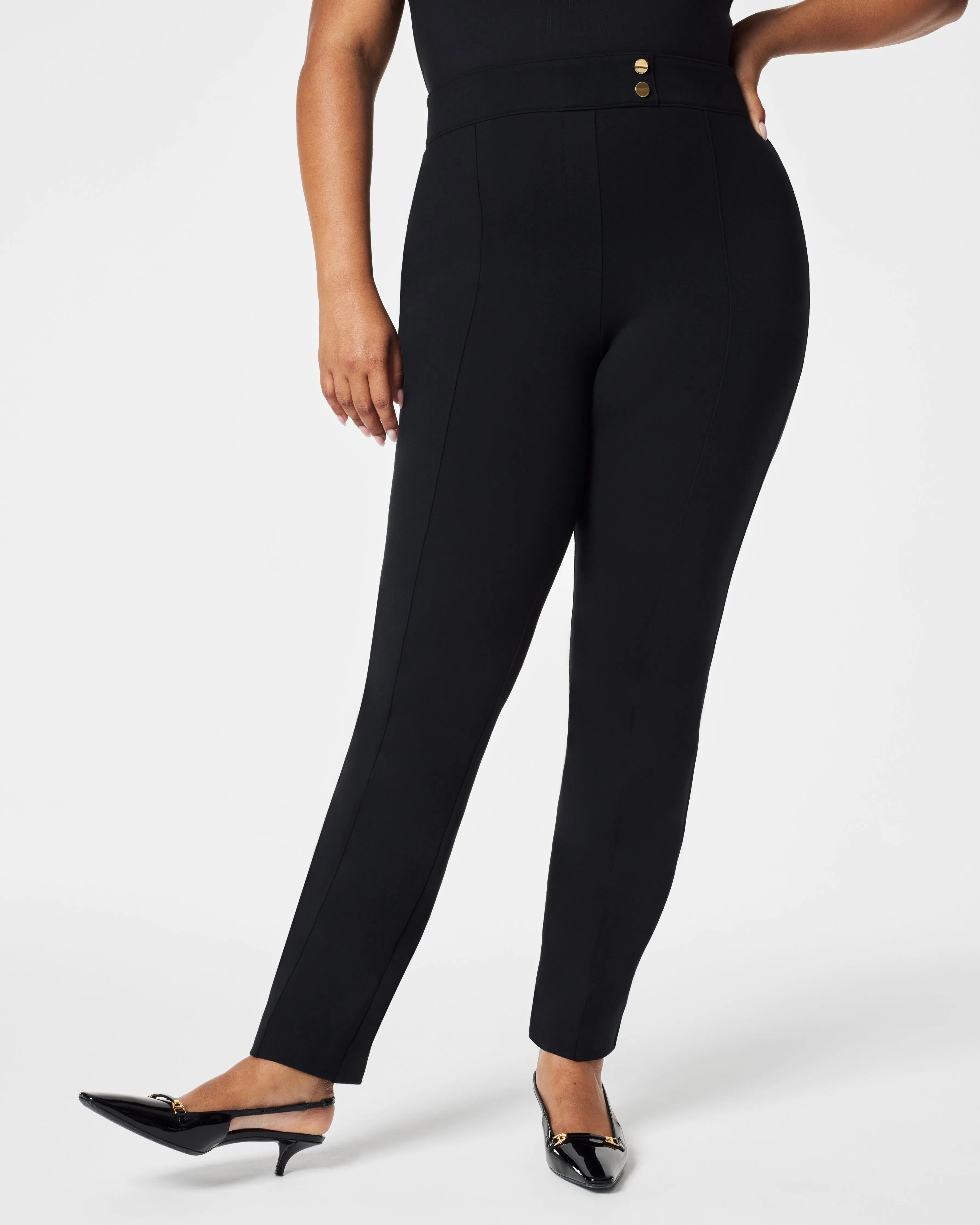 The Perfect Pant, Button Tapered Ankle sold by SPANX