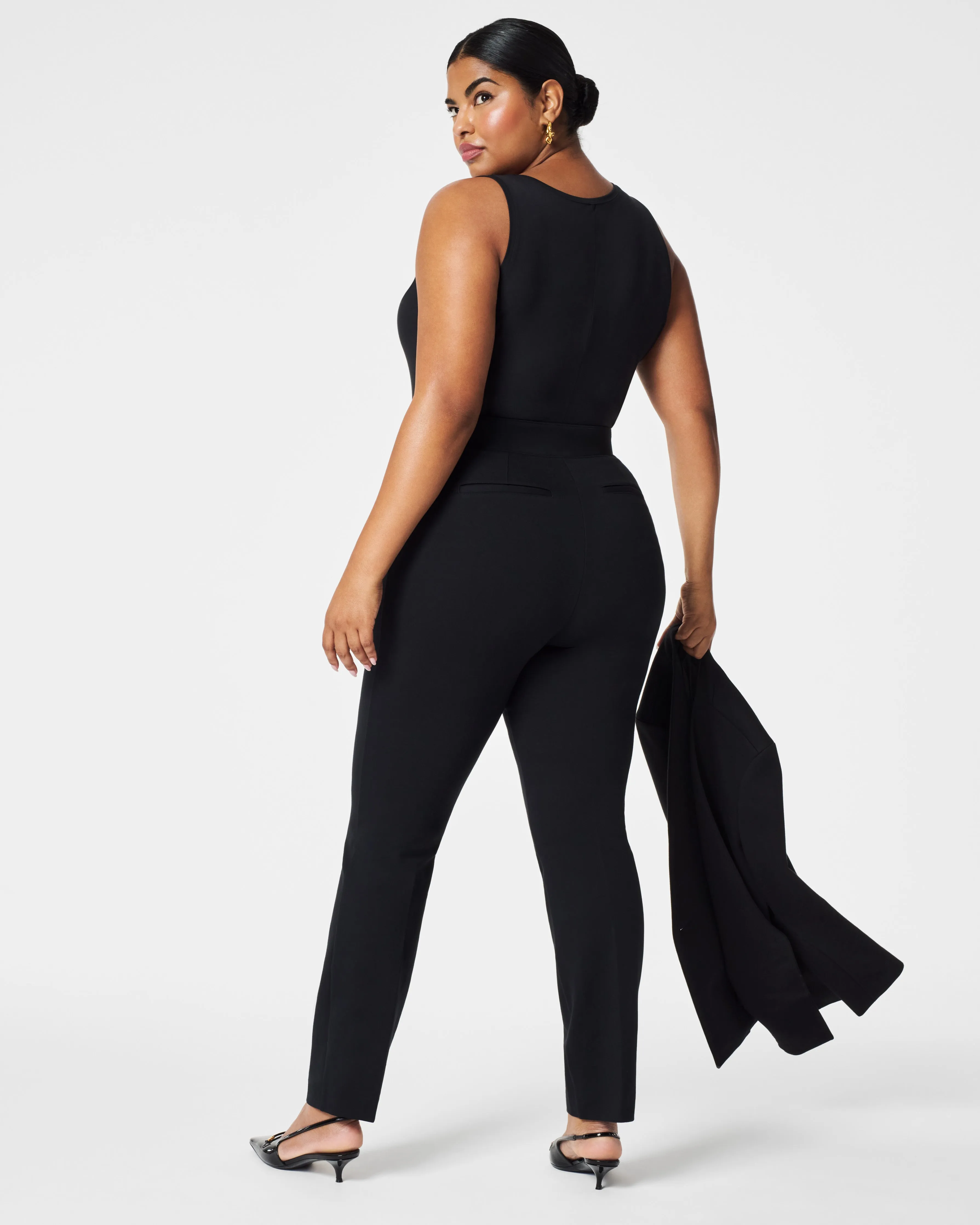 The Perfect Pant, Button Tapered Ankle sold by SPANX product image thumbnail 4