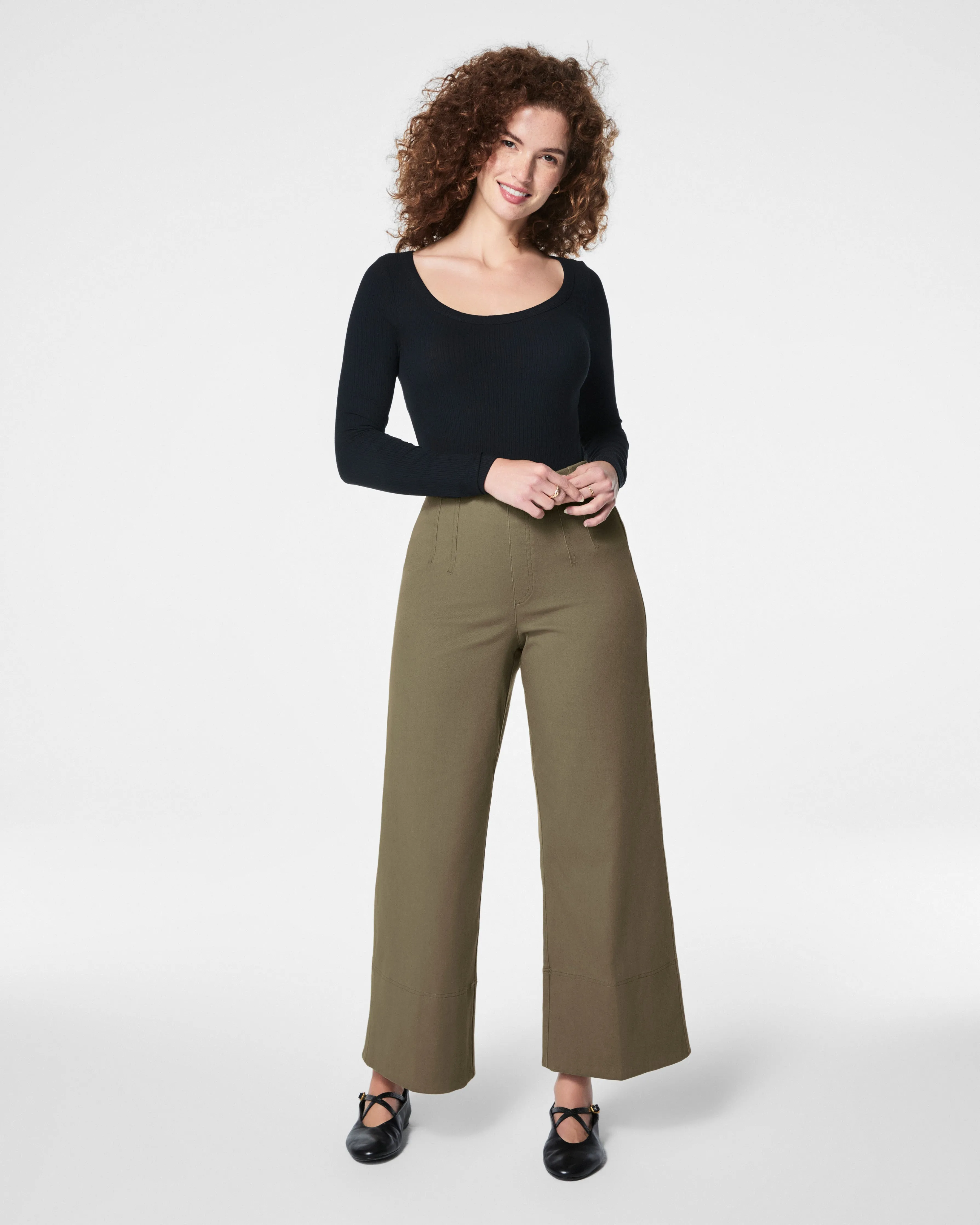 Stretch Rib Scoop Neck Tee sold by SPANX product image thumbnail 3