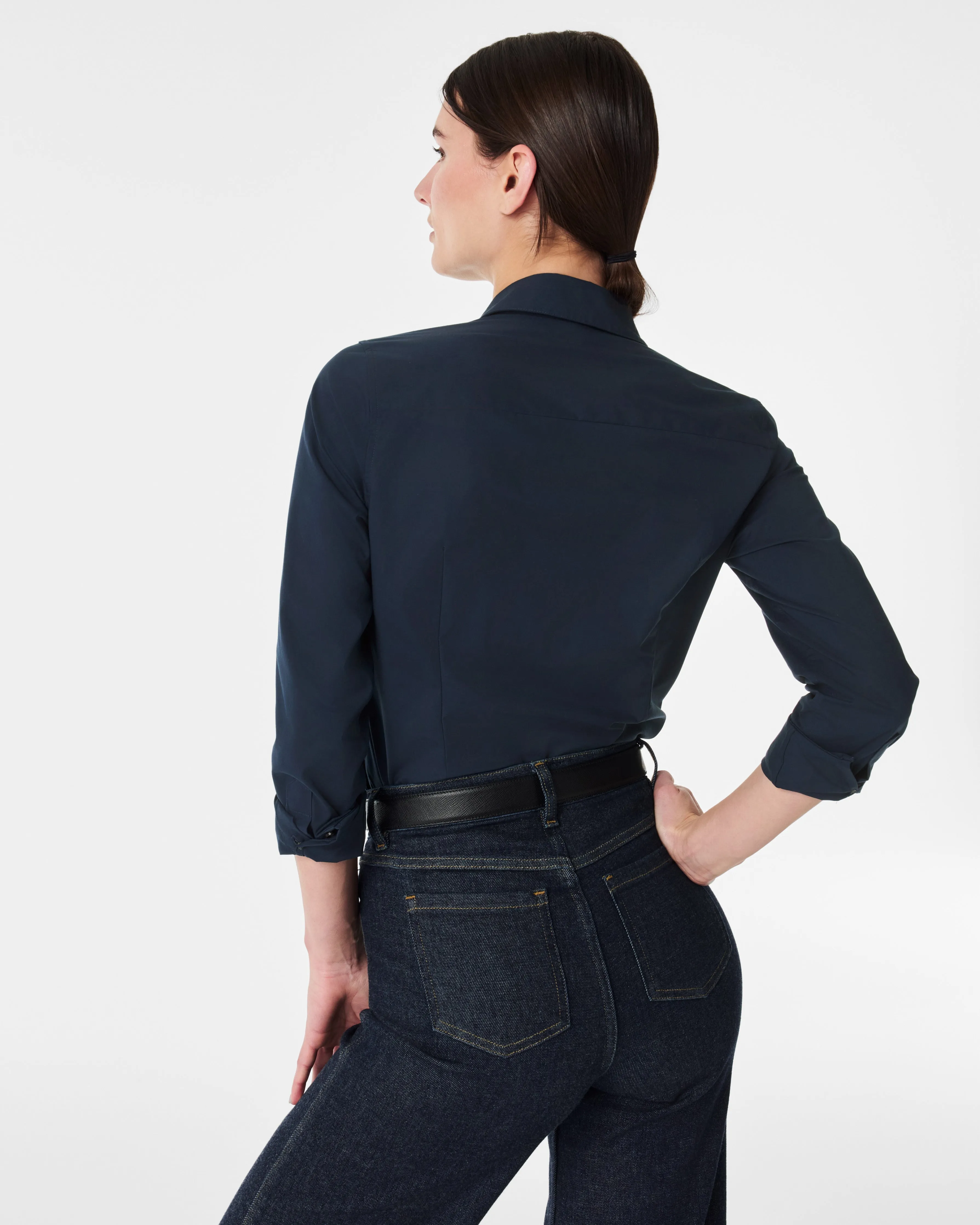 The Best Poplin No-Gape Tailored Shirt sold by SPANX product image thumbnail 2