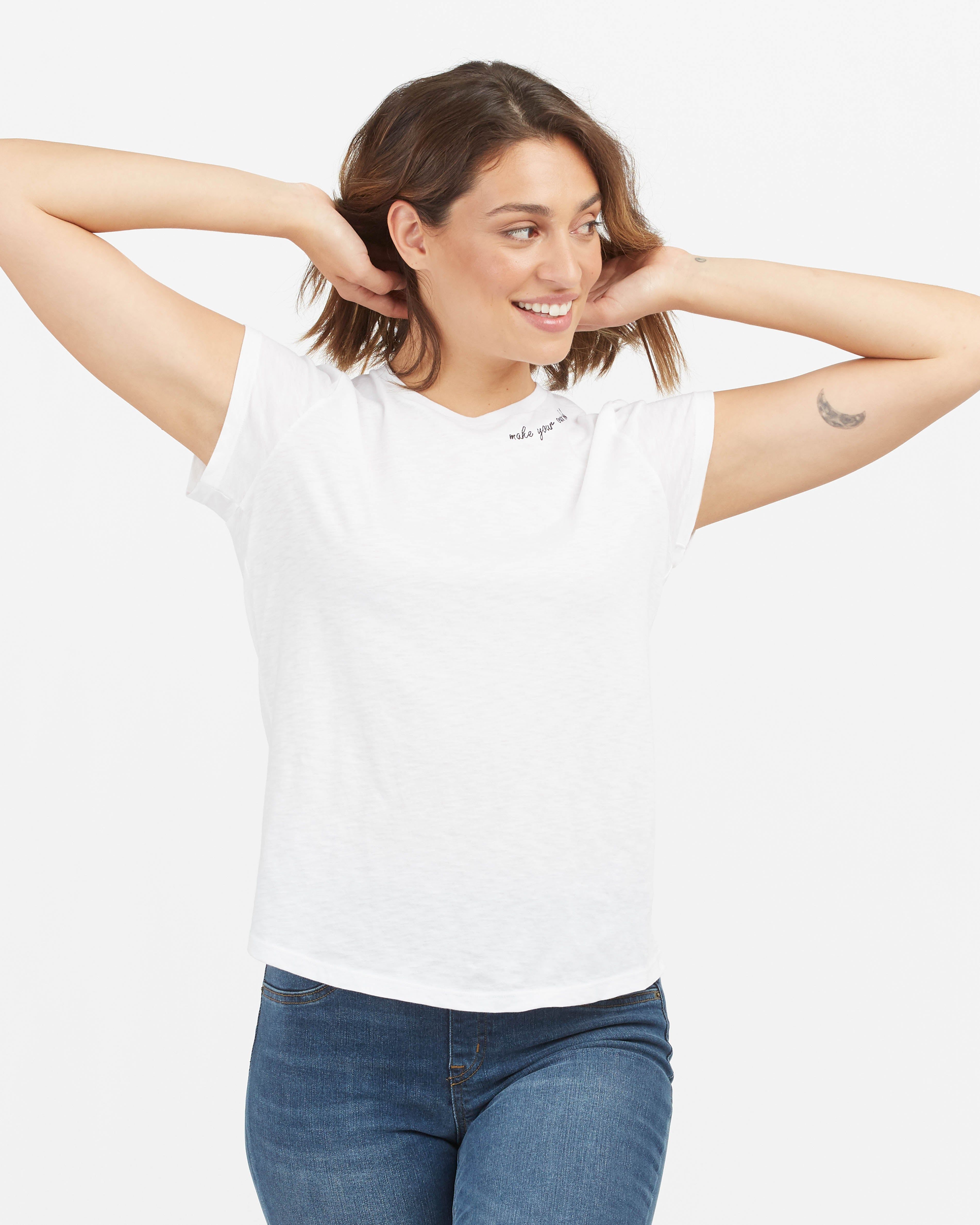 Pima Cotton Embroidered Graphic Tee sold by SPANX product image thumbnail 5