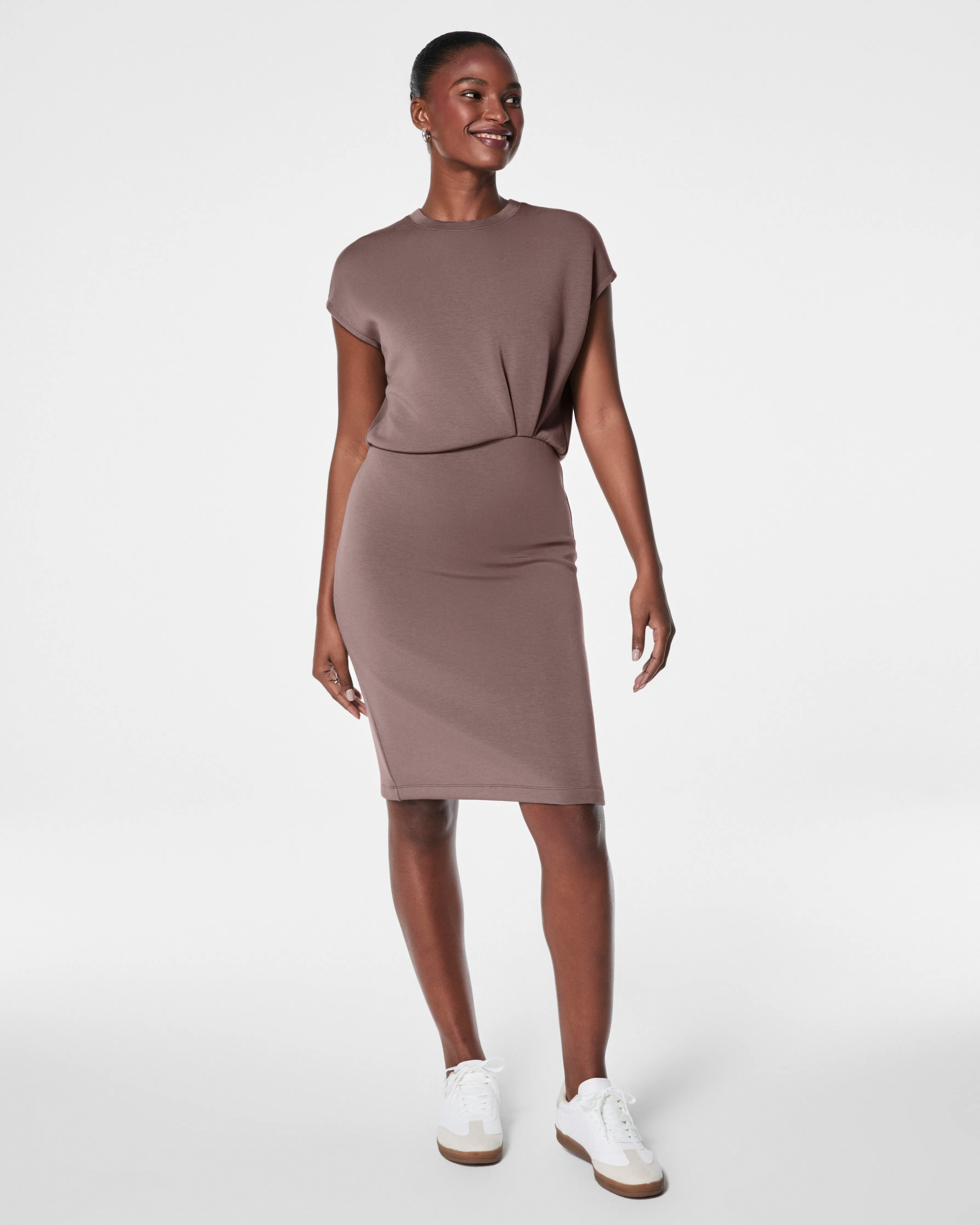 AirEssentials Gathered Waist Dress sold by SPANX product image thumbnail 5