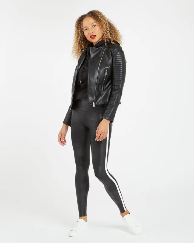 Faux Leather Side Stripe Leggings sold by SPANX