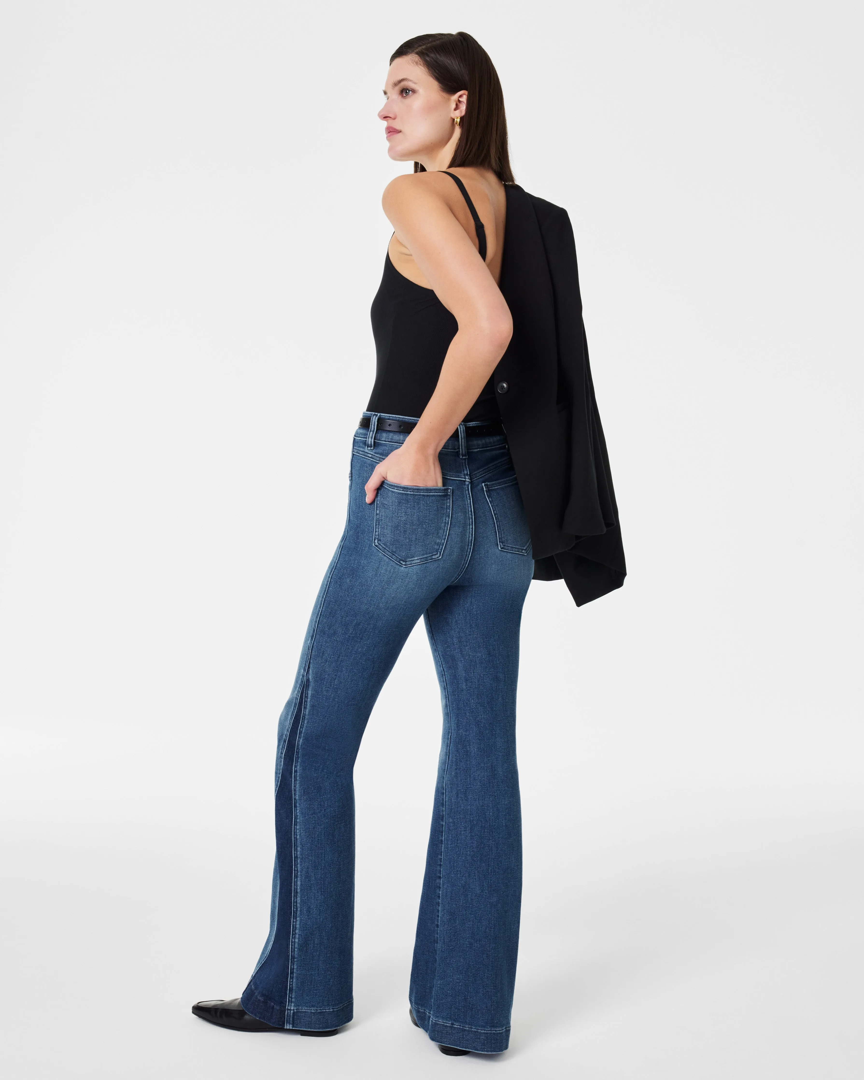 Flare Jeans, Mixed Wash sold by SPANX product image thumbnail 4