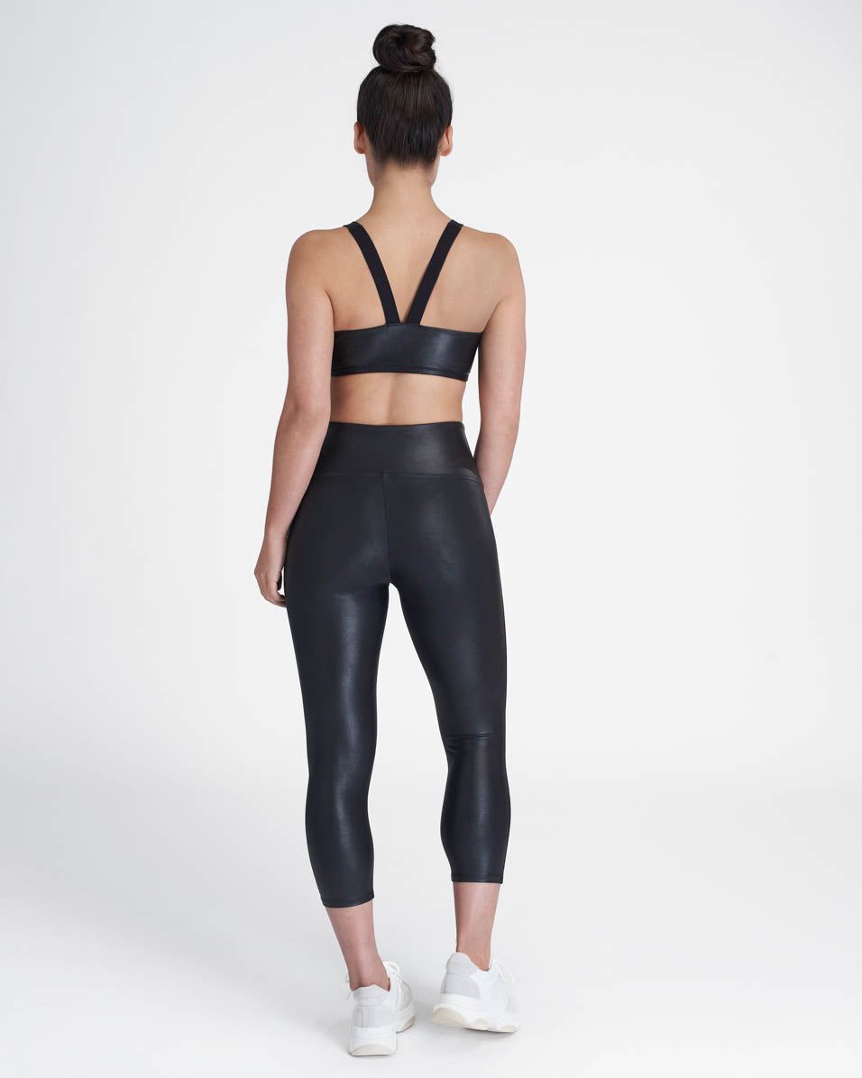 Faux Leather Active Cropped Leggings sold by SPANX product image thumbnail 2