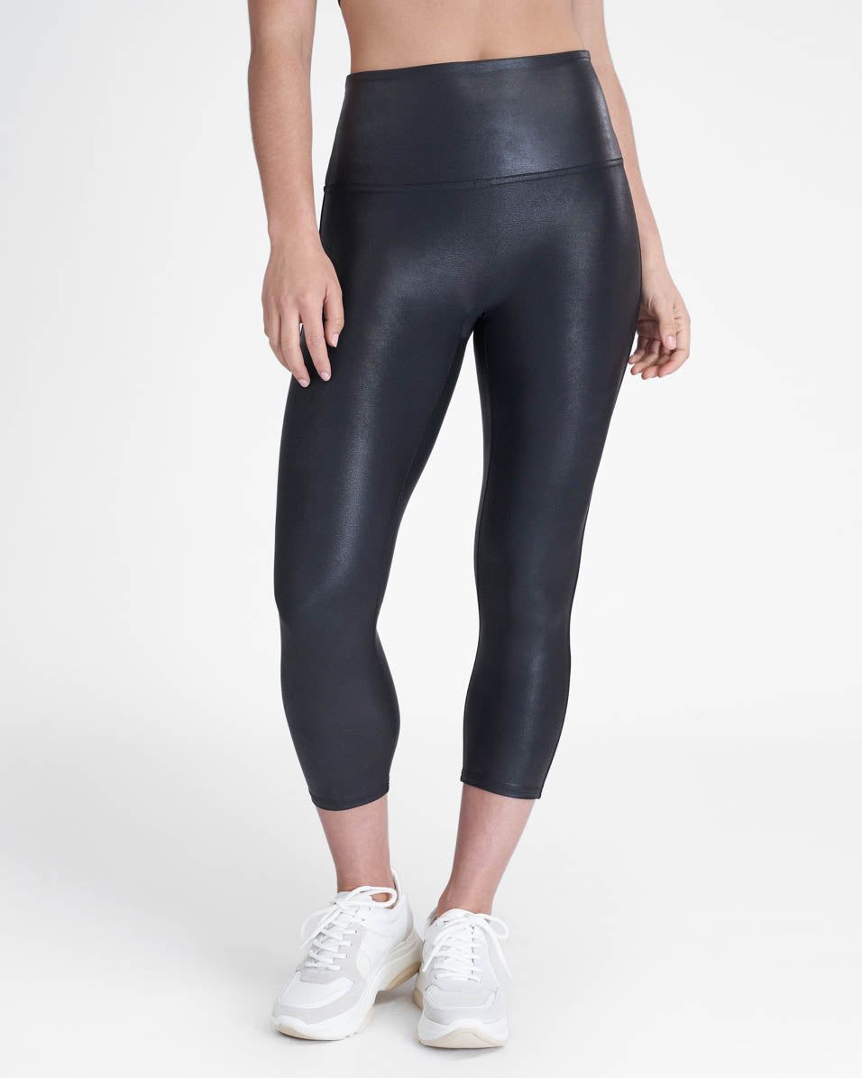 Faux Leather Active Cropped Leggings sold by SPANX product image thumbnail 3