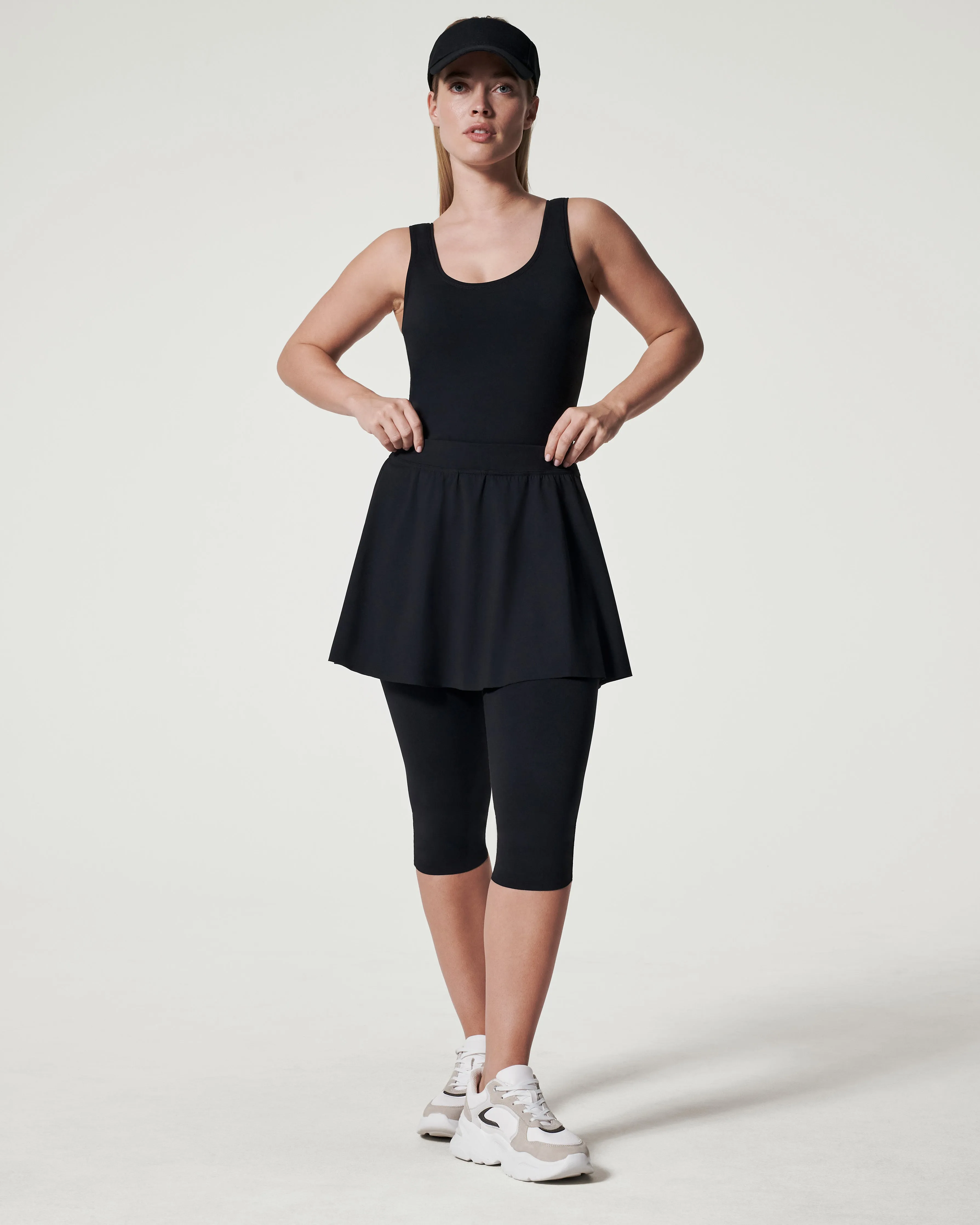 Booty Boost® Active Skirt Around Knee Leggings sold by SPANX