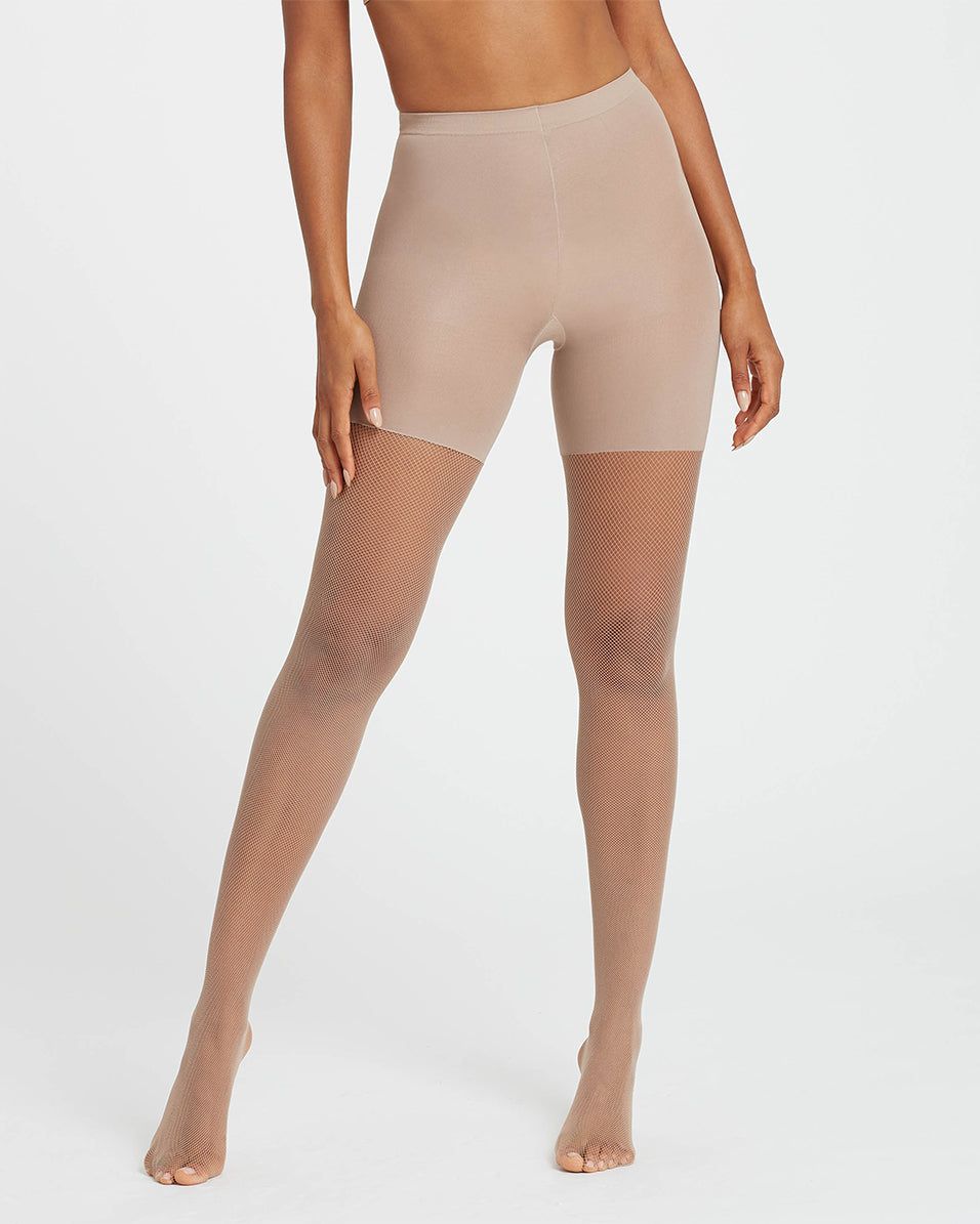 Micro-Fishnet Mid-Thigh Shaping Tights sold by SPANX product image thumbnail 5