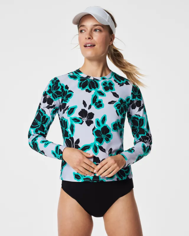 Long-Sleeve Swim Top sold by SPANX
