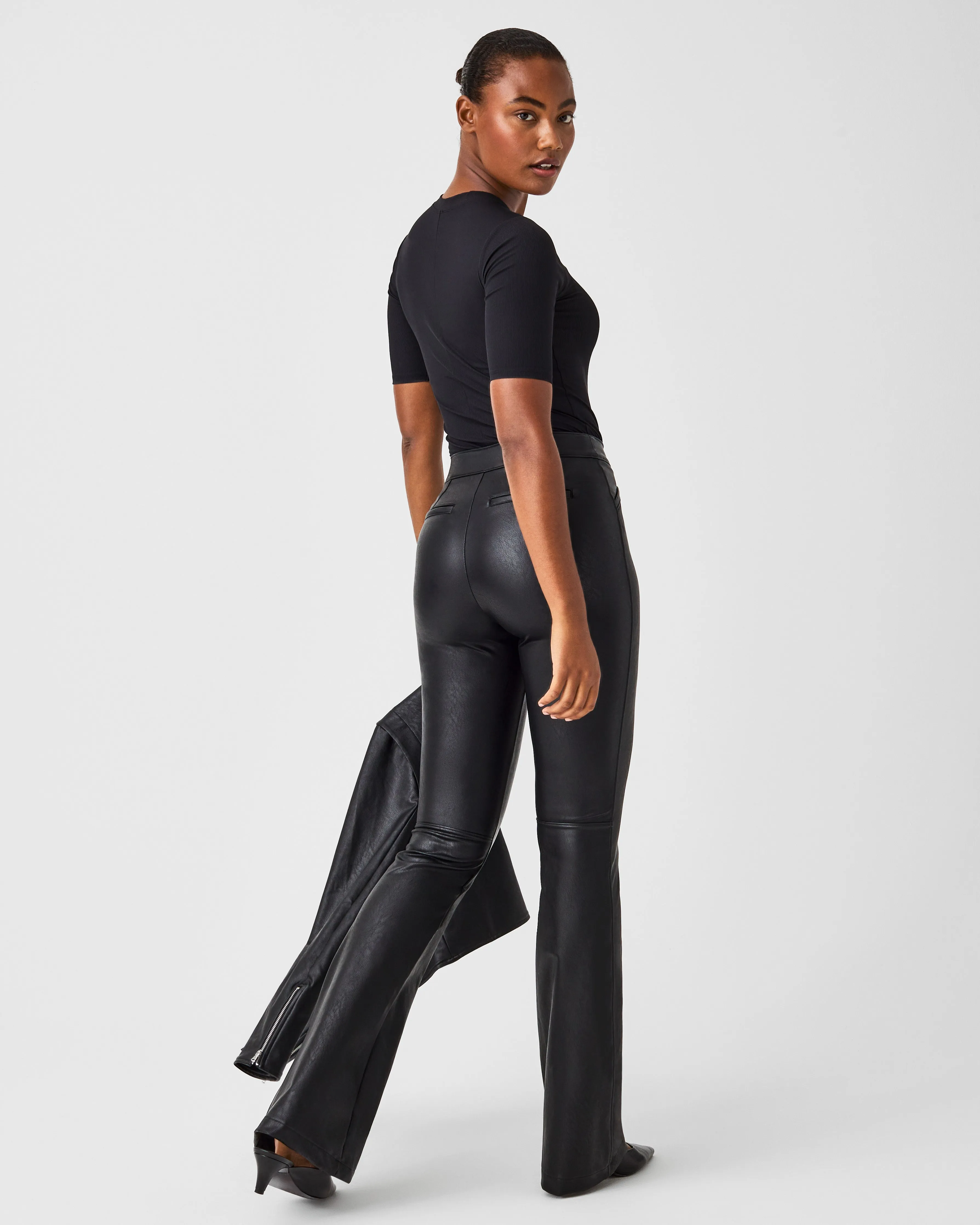 Leather-Like Flare Pant sold by SPANX product image thumbnail 4