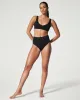 Pique Plunge Bikini Top sold by SPANX