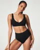 Pique Plunge Bikini Top sold by SPANX