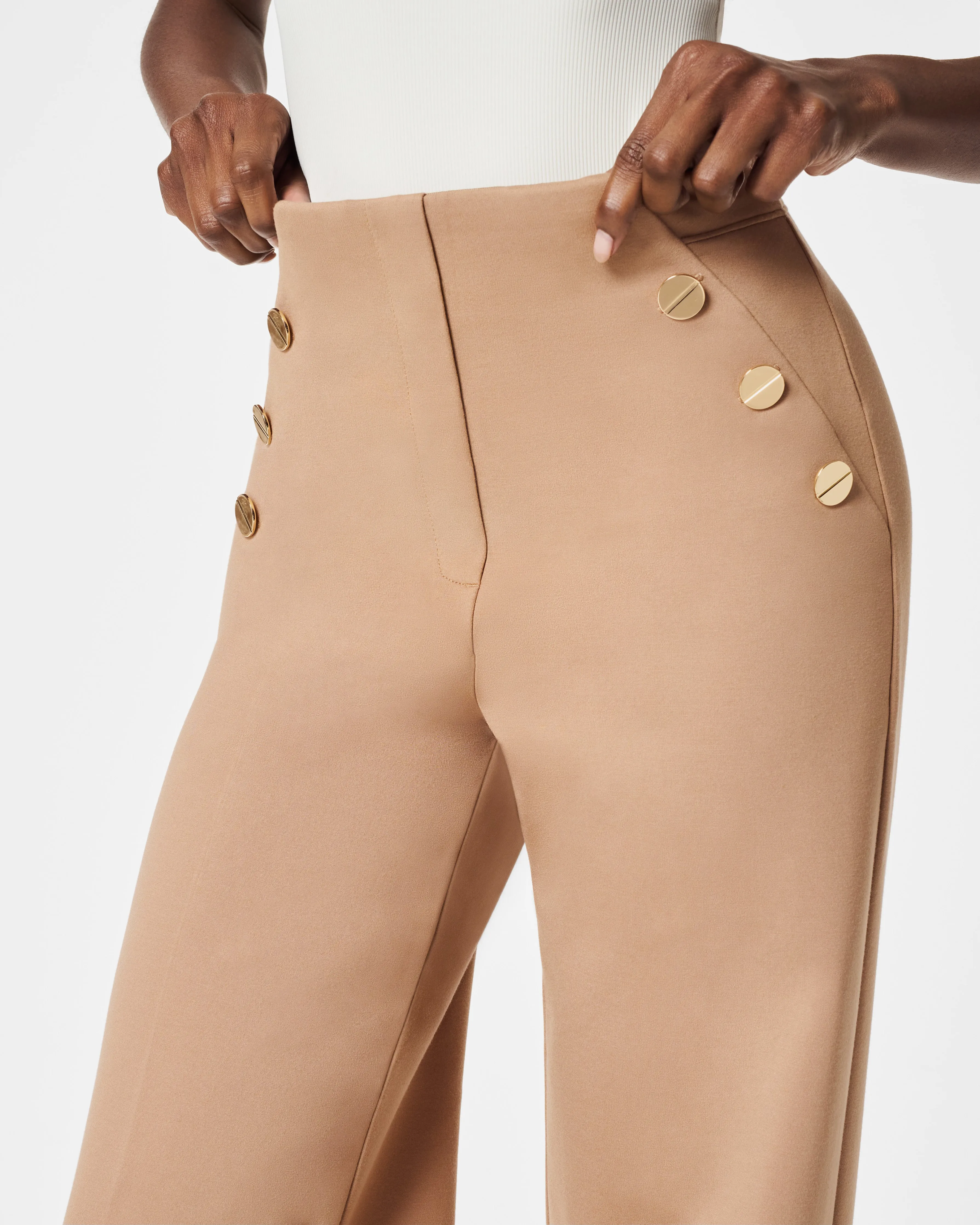 The Perfect Pant, Button Wide Leg sold by SPANX product image thumbnail 5