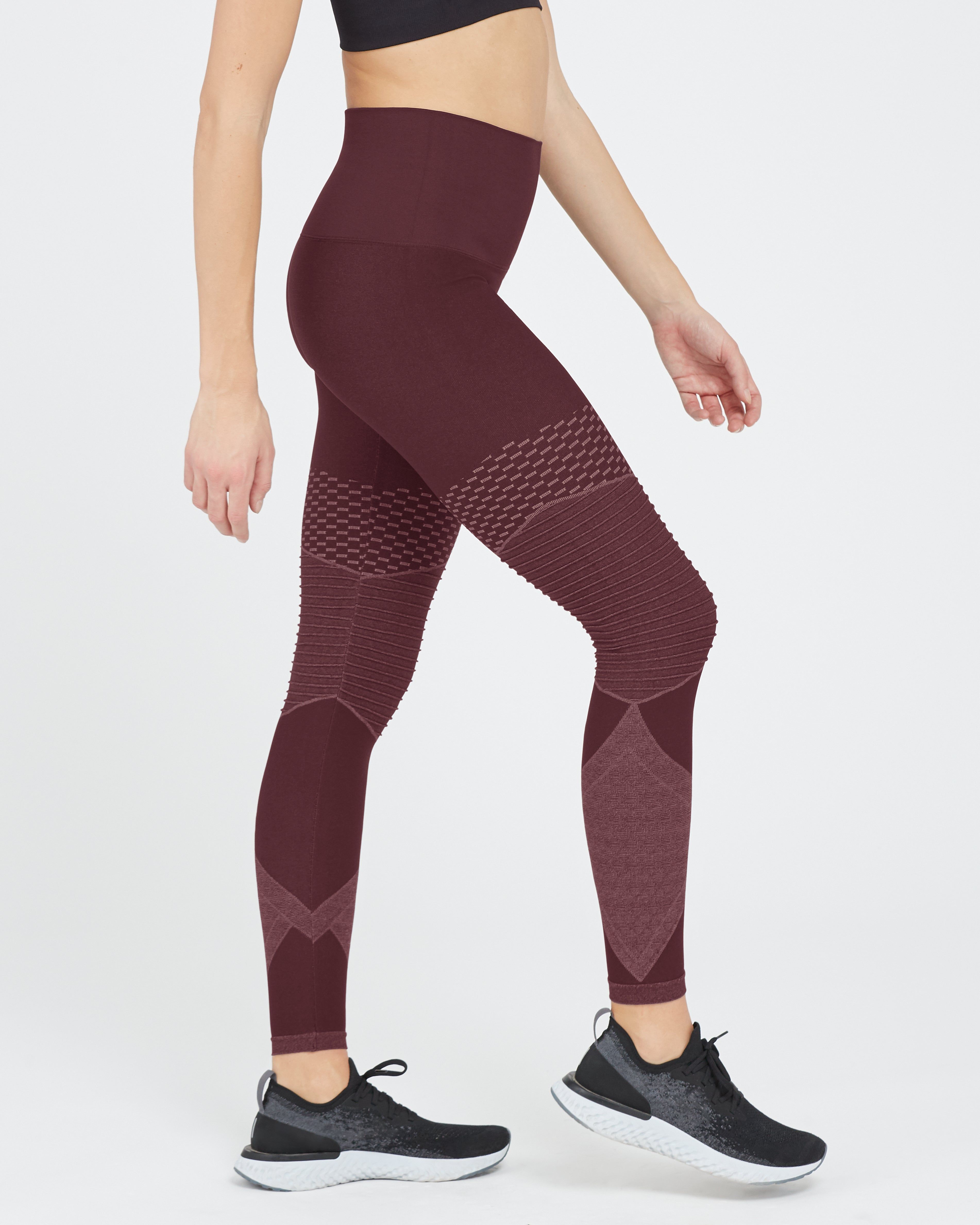 Look At Me Now Seamless Moto Leggings, Wine sold by SPANX product image thumbnail 17
